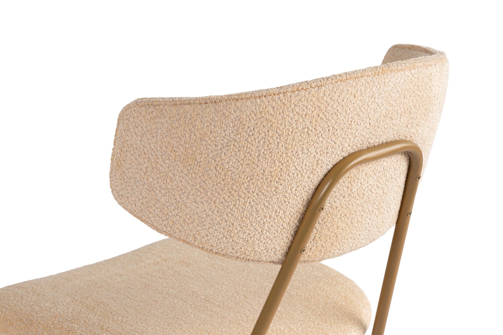 2x Nancy Dining Chair Wood Veneer Cream White