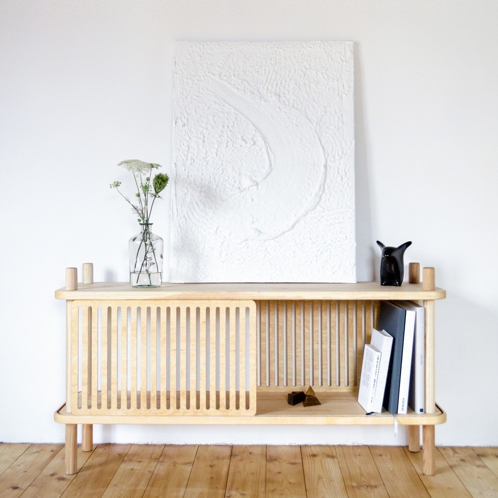 Blendend 1 Regal Eschenholz Braun