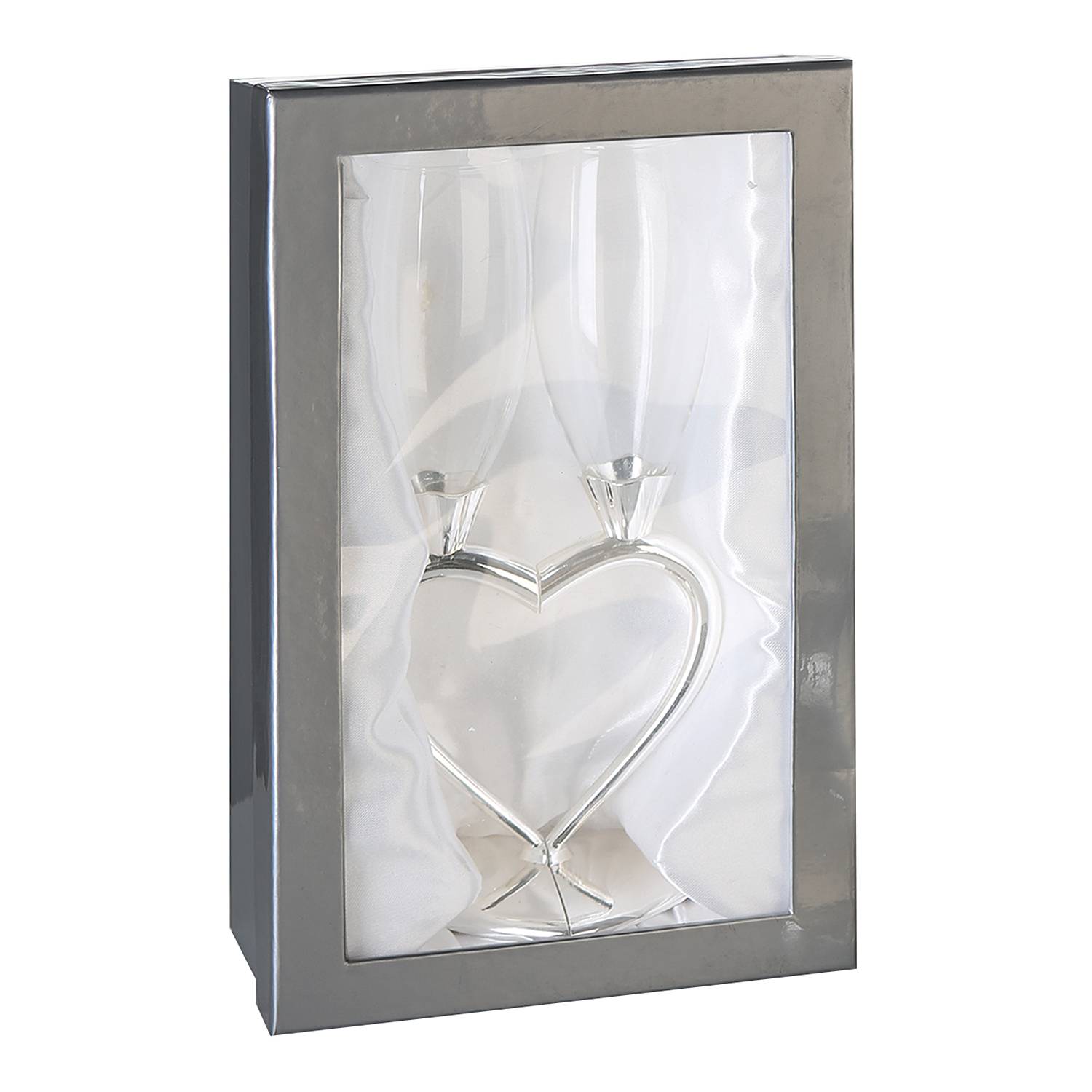 2x Love Champagnerglas Glas