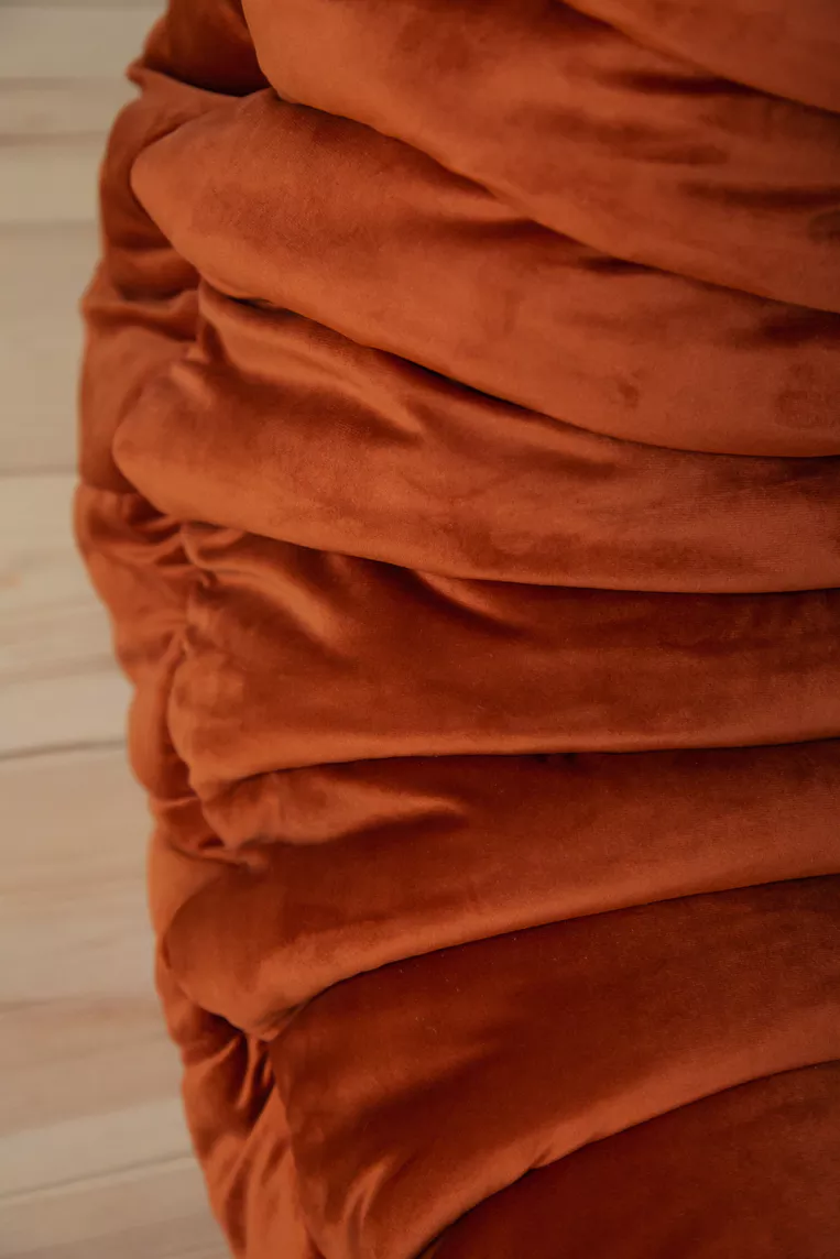 Togo Sofa 2-seater velvet amber-orange