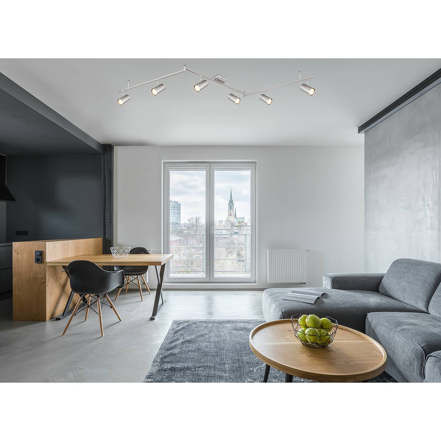 Robby VIII Deckenleuchte 6-flammig Eisen 