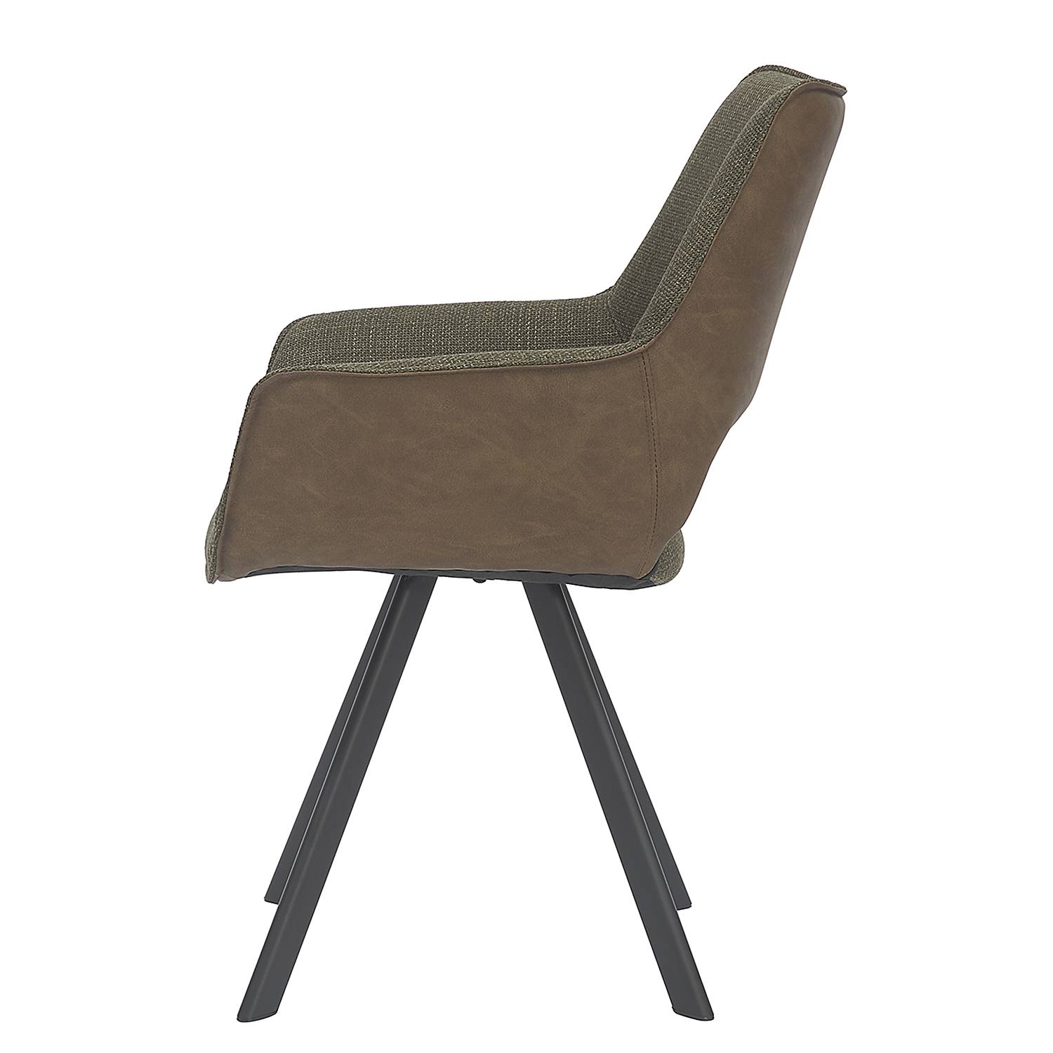 2x Armchair KISEL Dark Brown