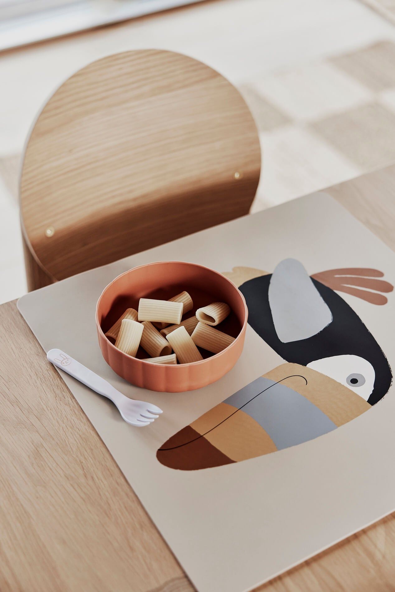Toucan Placemat Silicone with Illustration