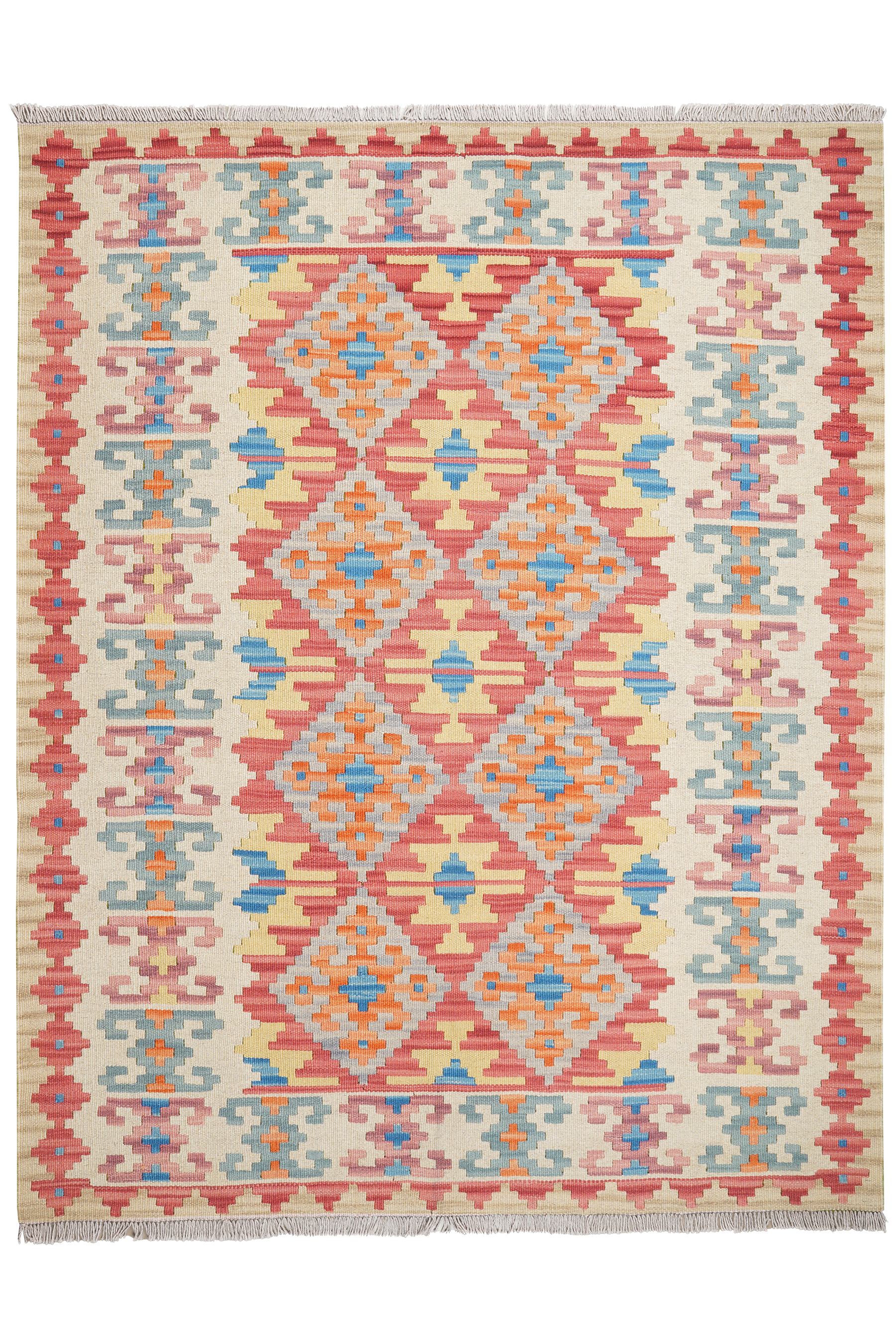 Kelim Gashgai Wool Multicolored