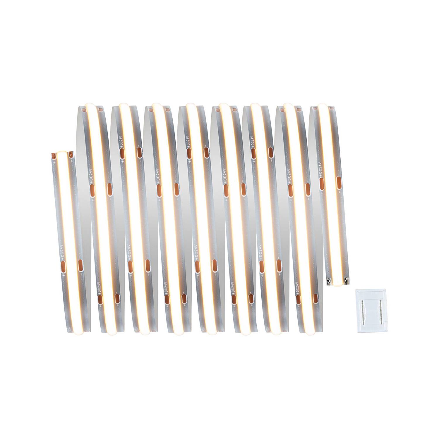 MaxLED-Stripe 500 COB Warmweiß Polyacryl Silber