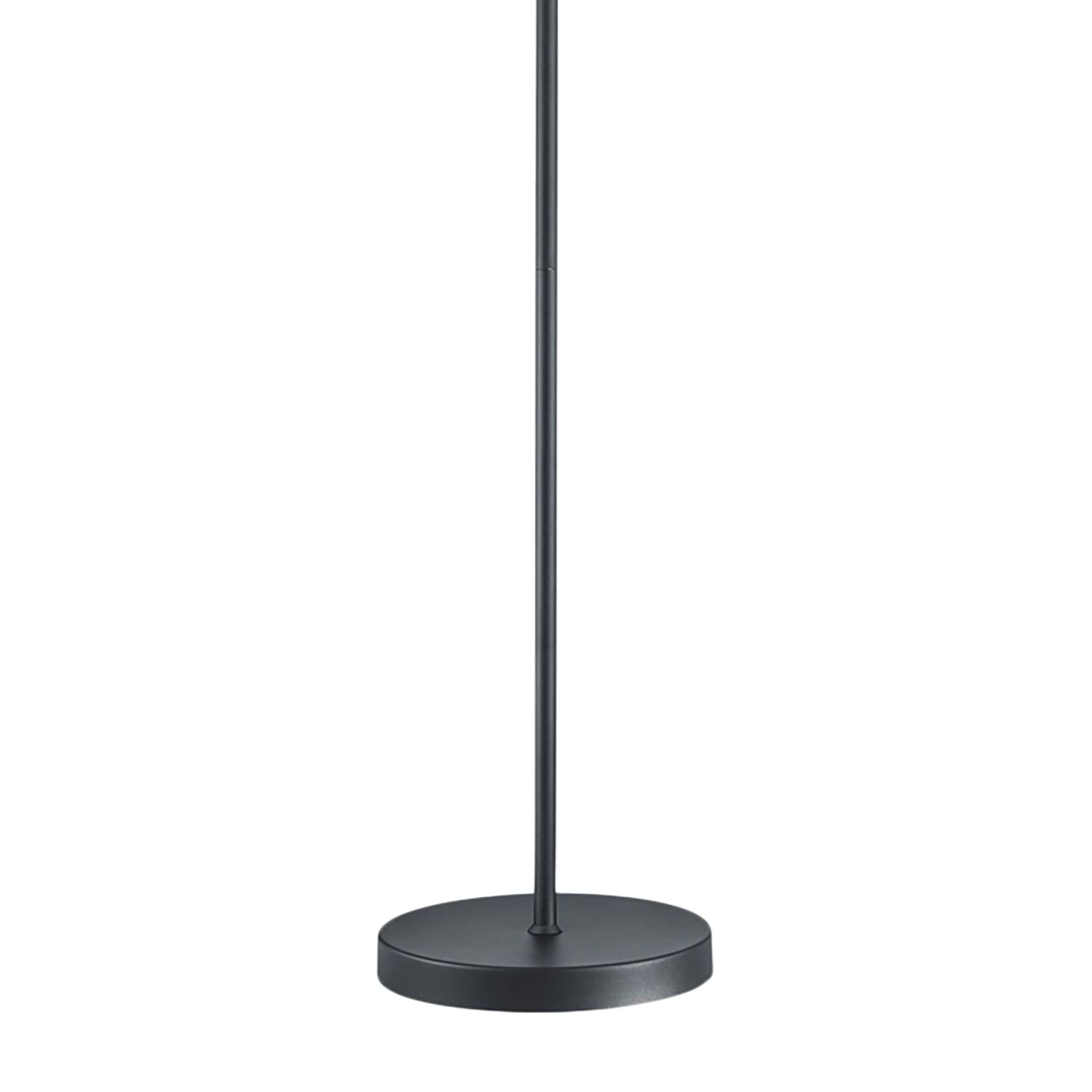 Floor lamp Hostel II Cotton fabric Iron Black Brass