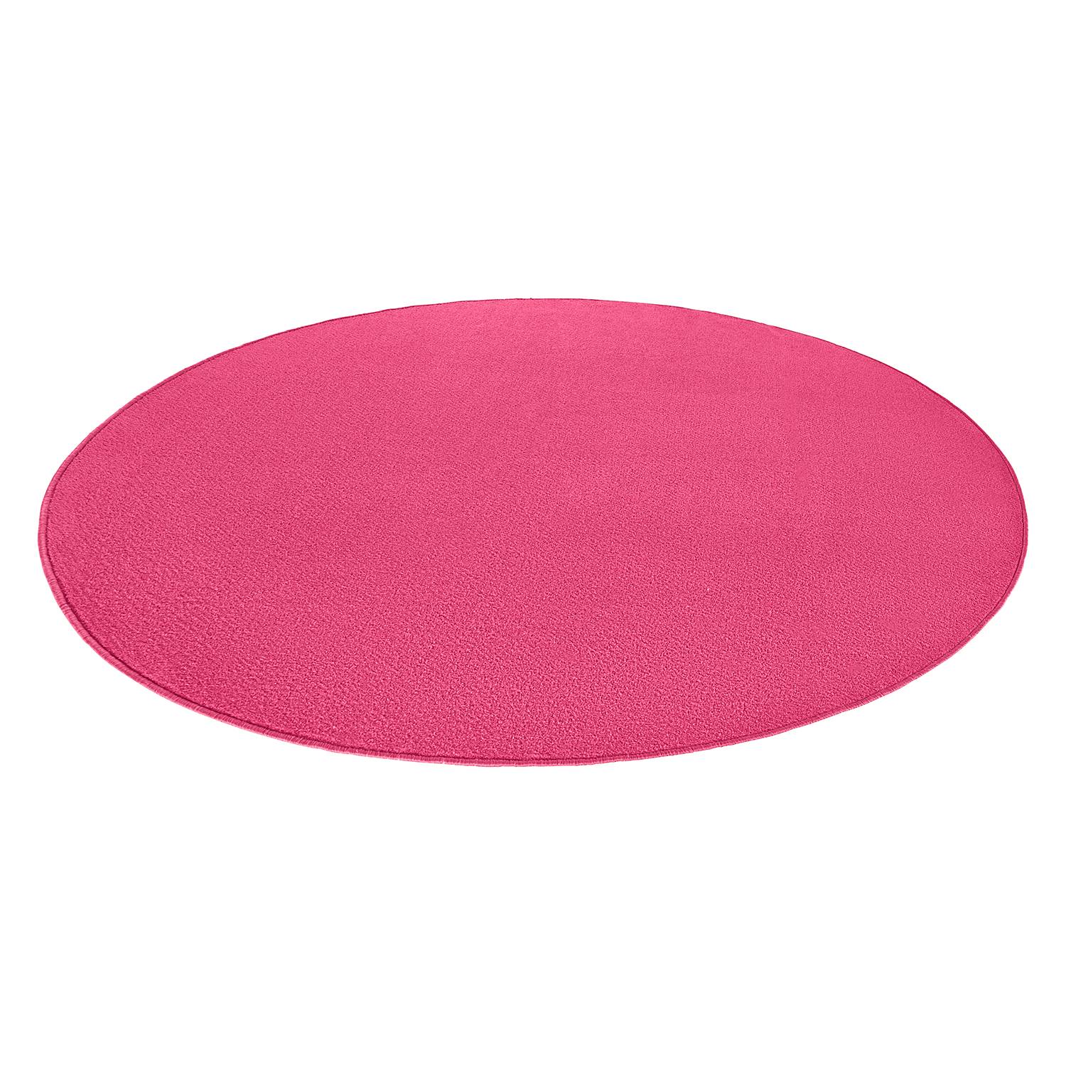 Fancy Circle Kurzflorteppich Mischgewebe Fuchsia 133 cm