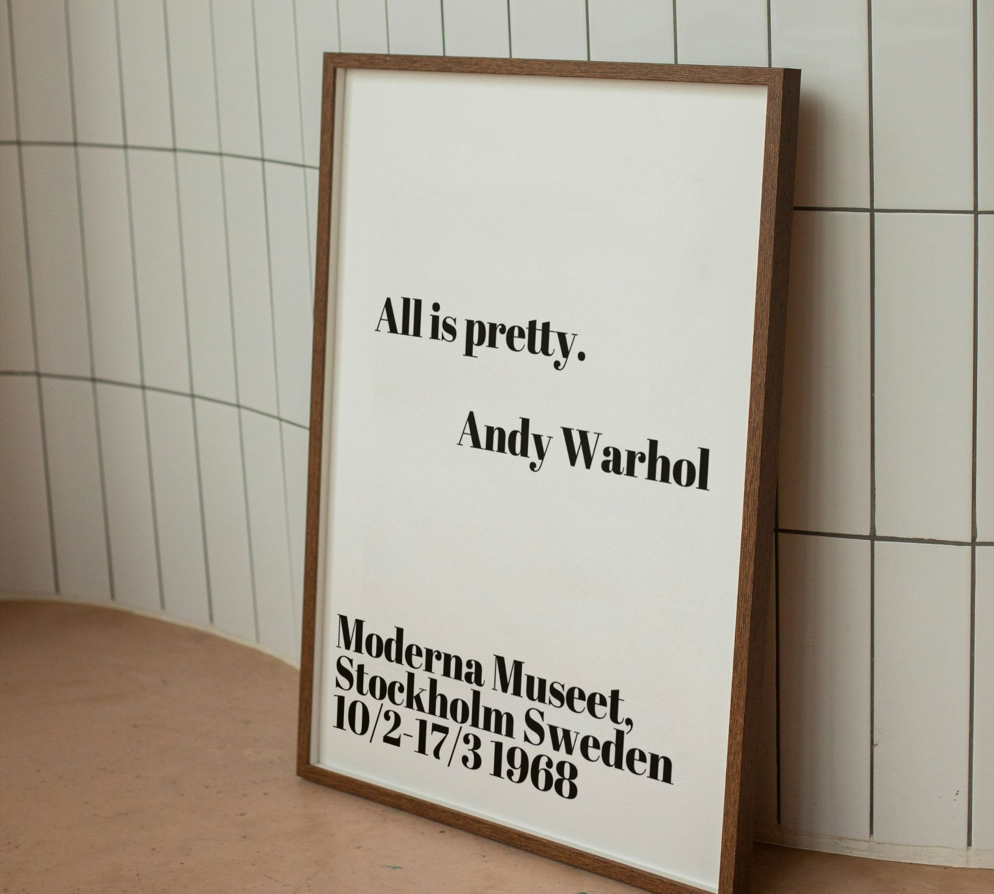 All is pretty - Andy Warhol 70 x 100 cm