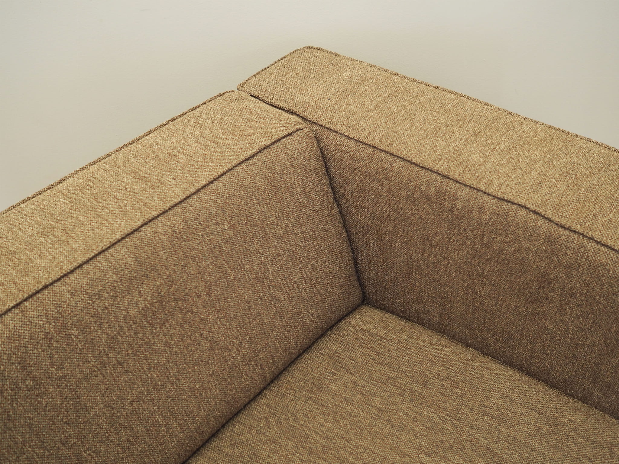 Vintage Sofa Textil Braun 1980er Jahre