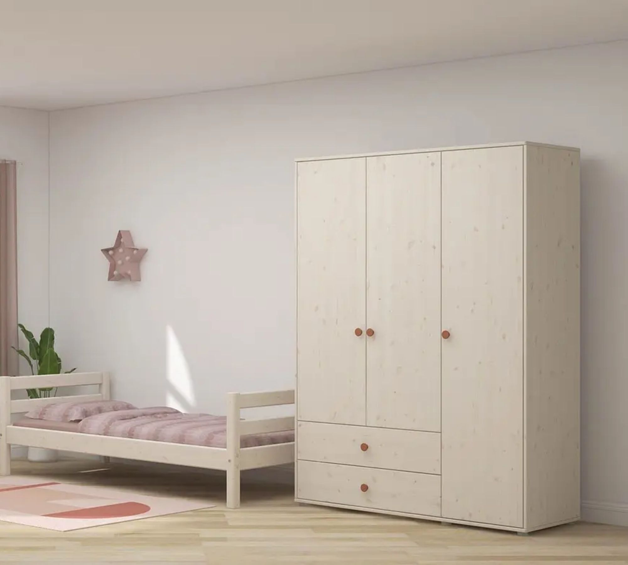 Kleiderschrank Extra Hoch Holz Weiß