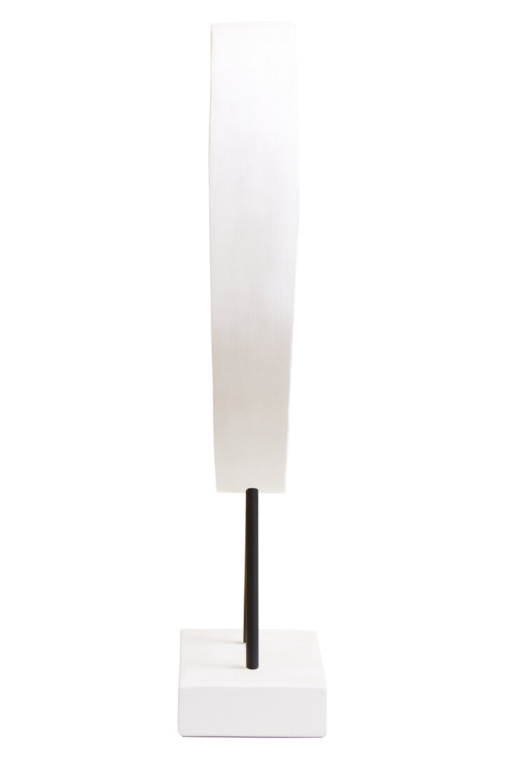 Fidel Piccola scultura legno di mango bianco distressed