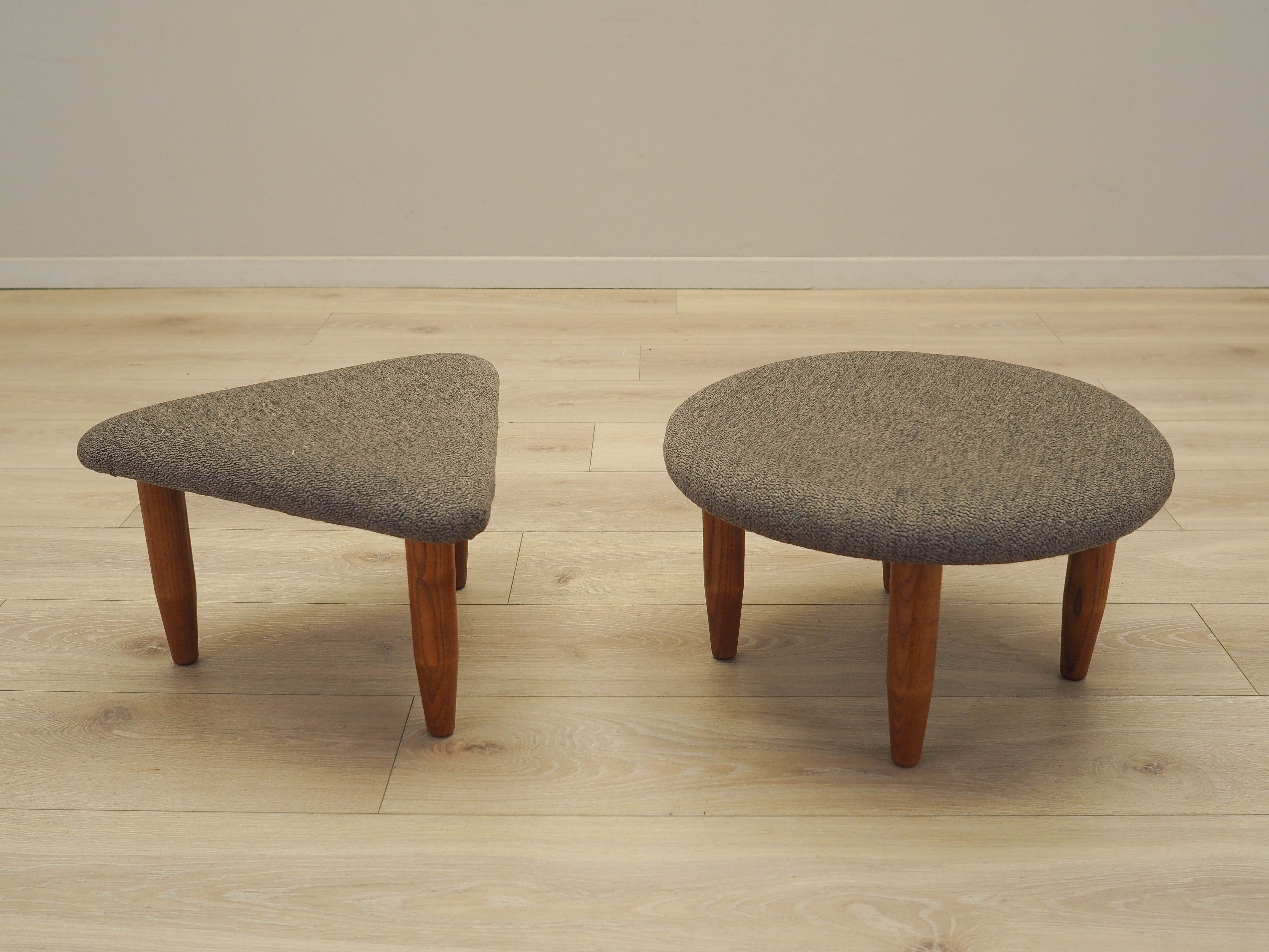 2-piece stool set brown 1990s