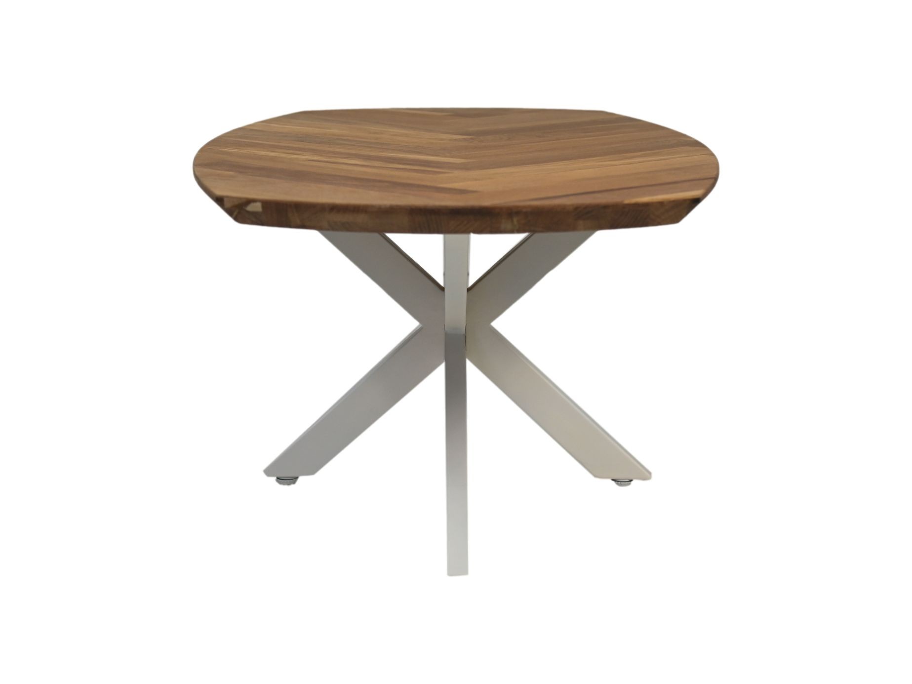Fishbone Couchtisch Eiche Metall