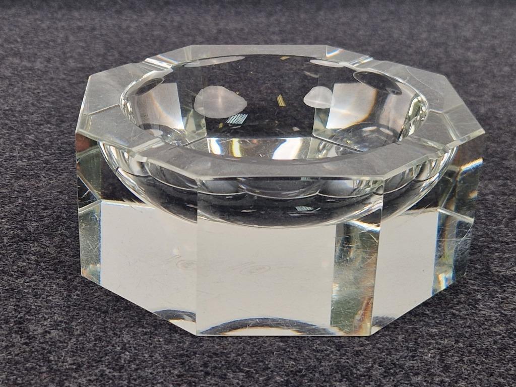 Vintage Aschenbecher Glas 1960er Jahre