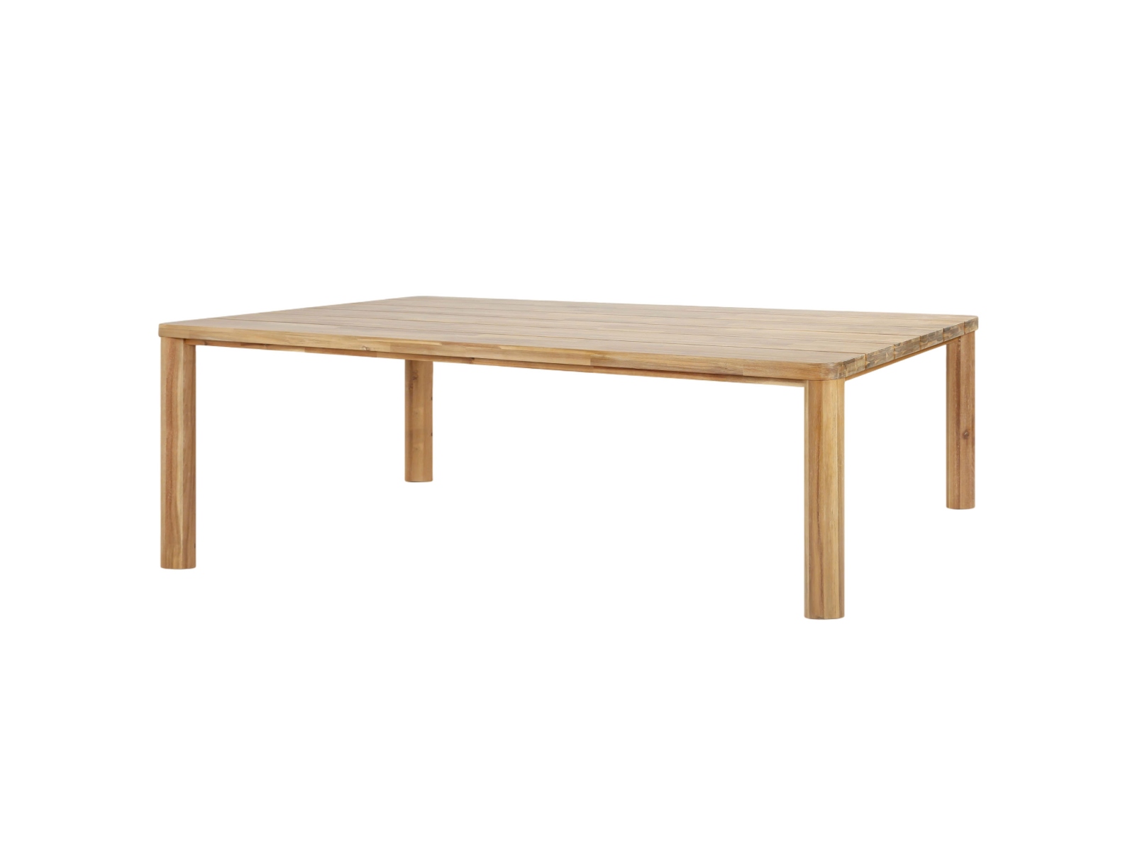 Menara Garden Table Solid Wood Light Brown 240x100x75 cm