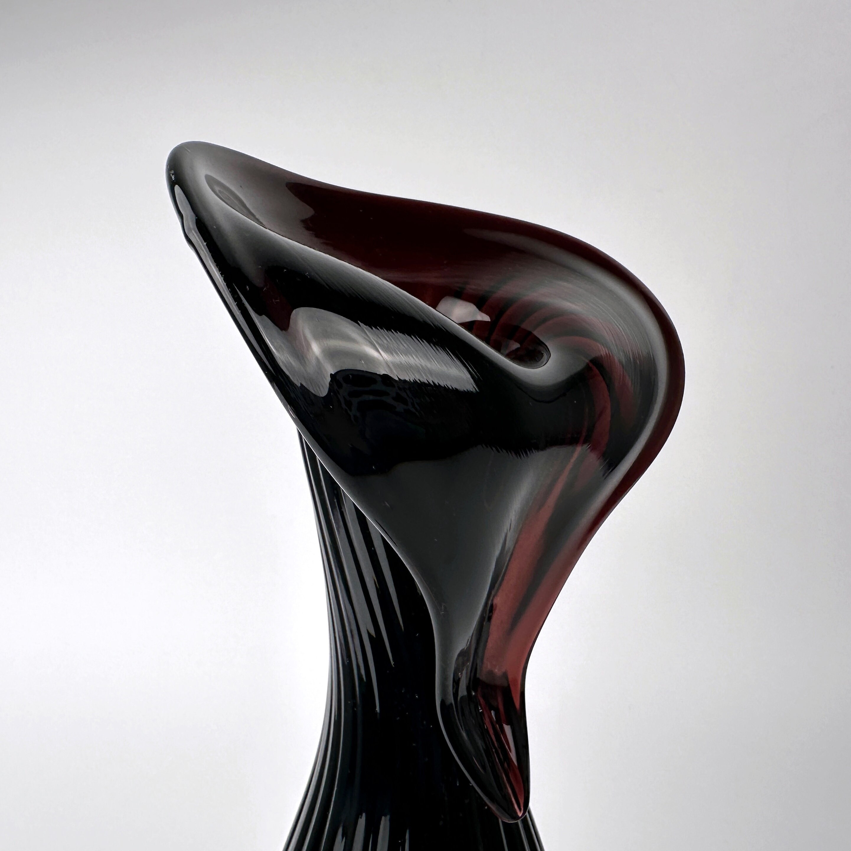 Jugendstil Blumenvase Schwarz 1900er Jahre