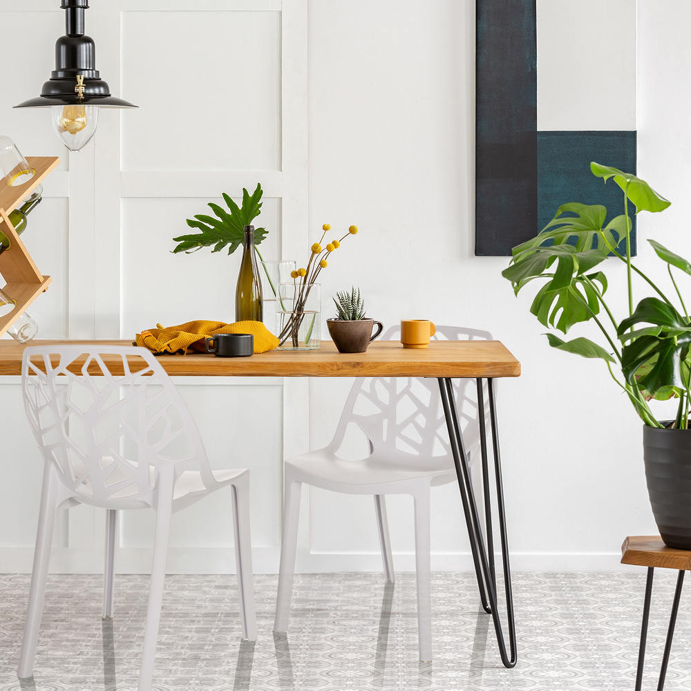 ARTIFO TRI Sedia da giardino indoor e outdoor impilabile Bianco