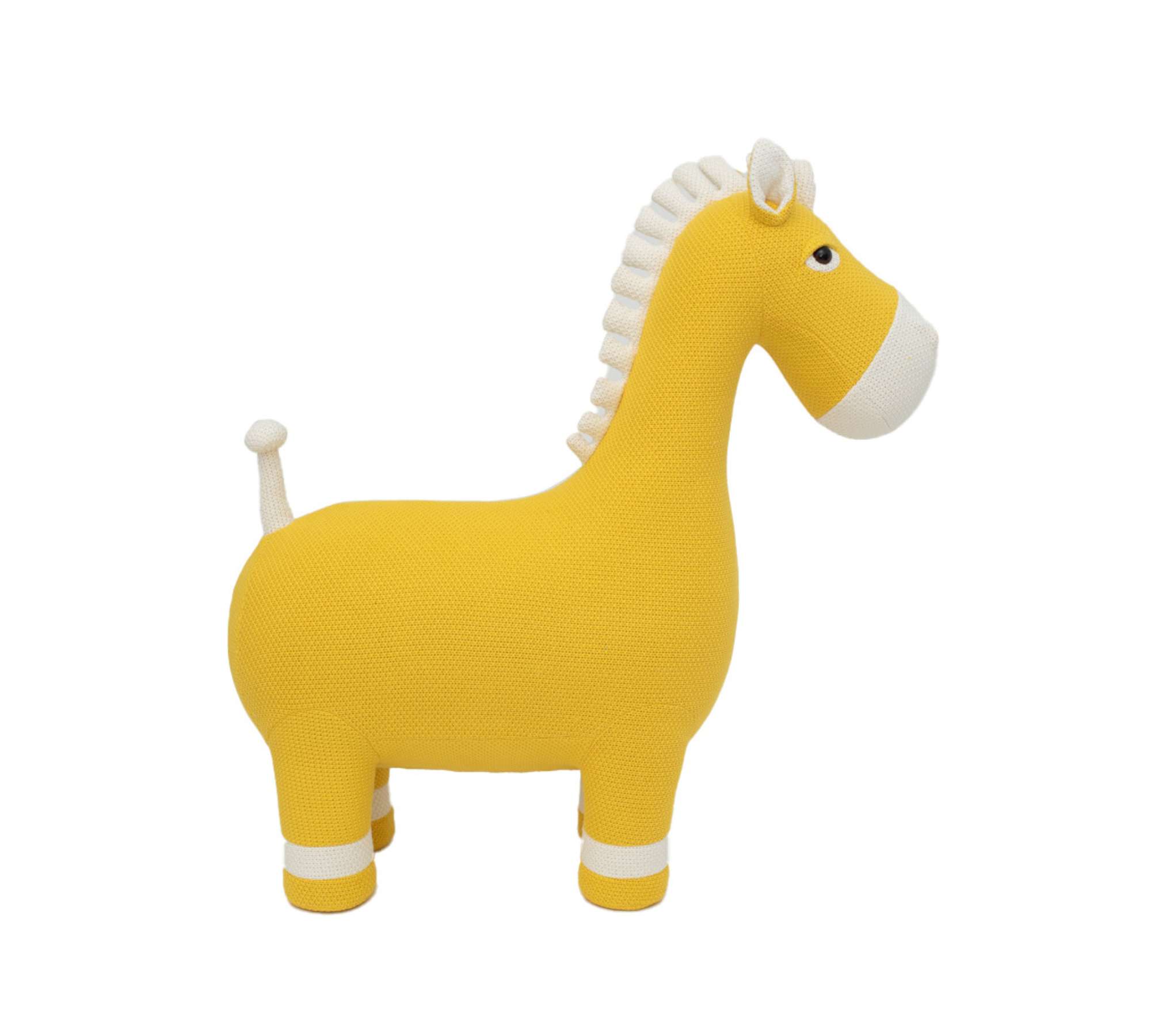 Horse Maxi Plush Toy Cotton Wood Yellow