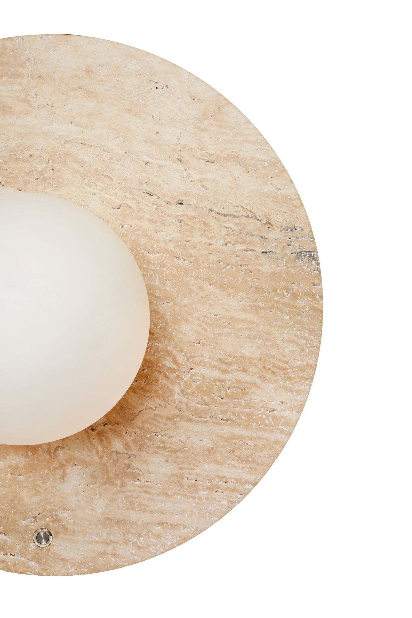 Tor-Nun-D Wandleuchte Travertin Creme