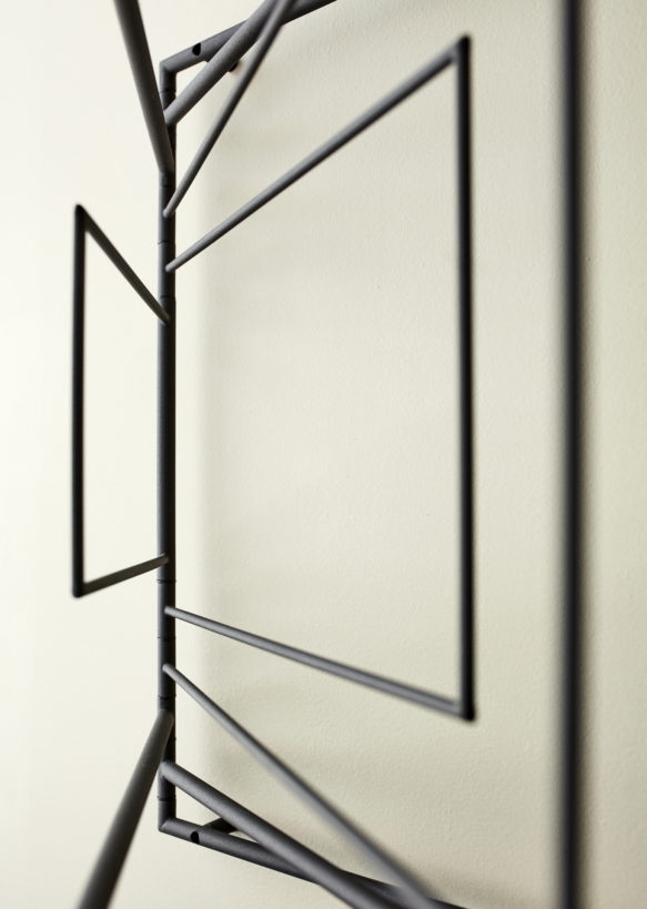 Frame Wandwäscheständer Silber