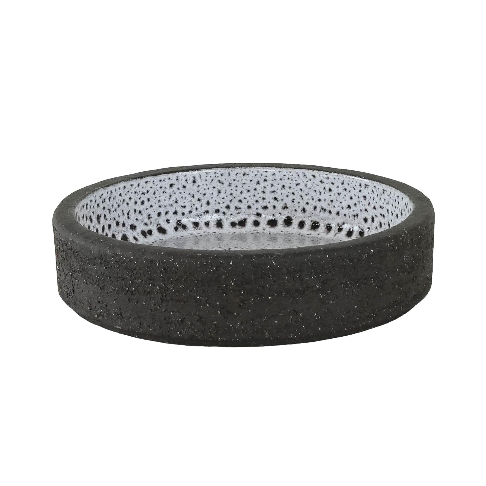 Ciotola in ceramica grigia anni '60