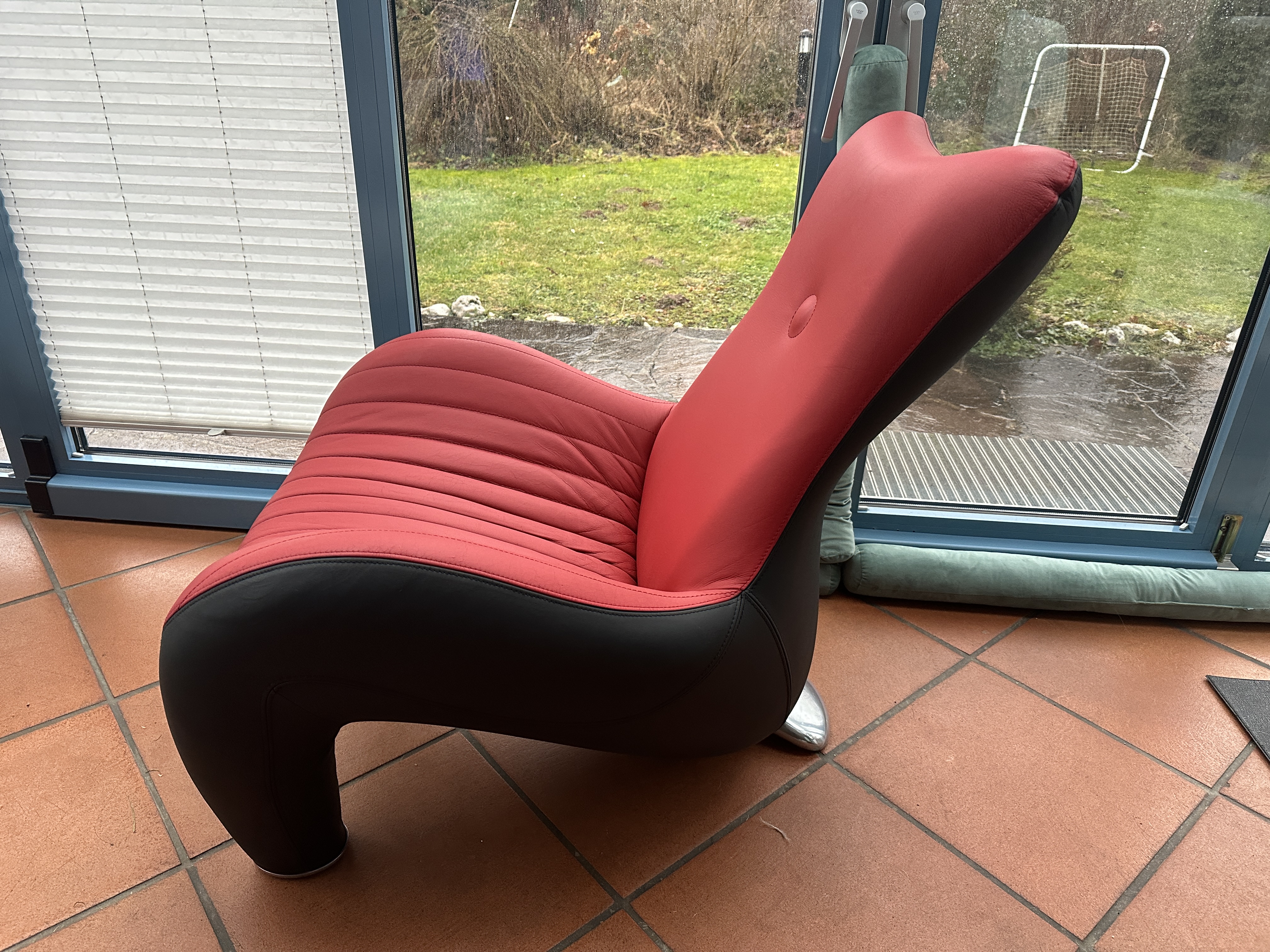 Balou Sessel & Hocker Leder Rot