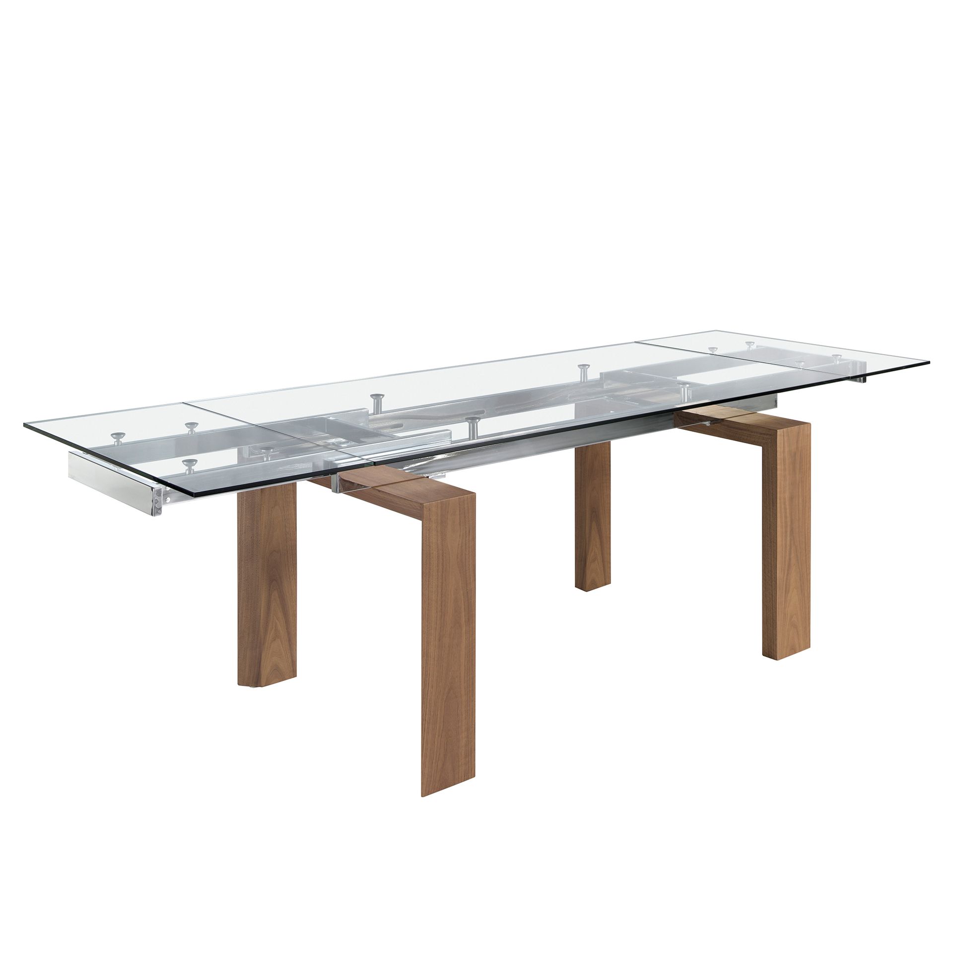 Dining table glass brown