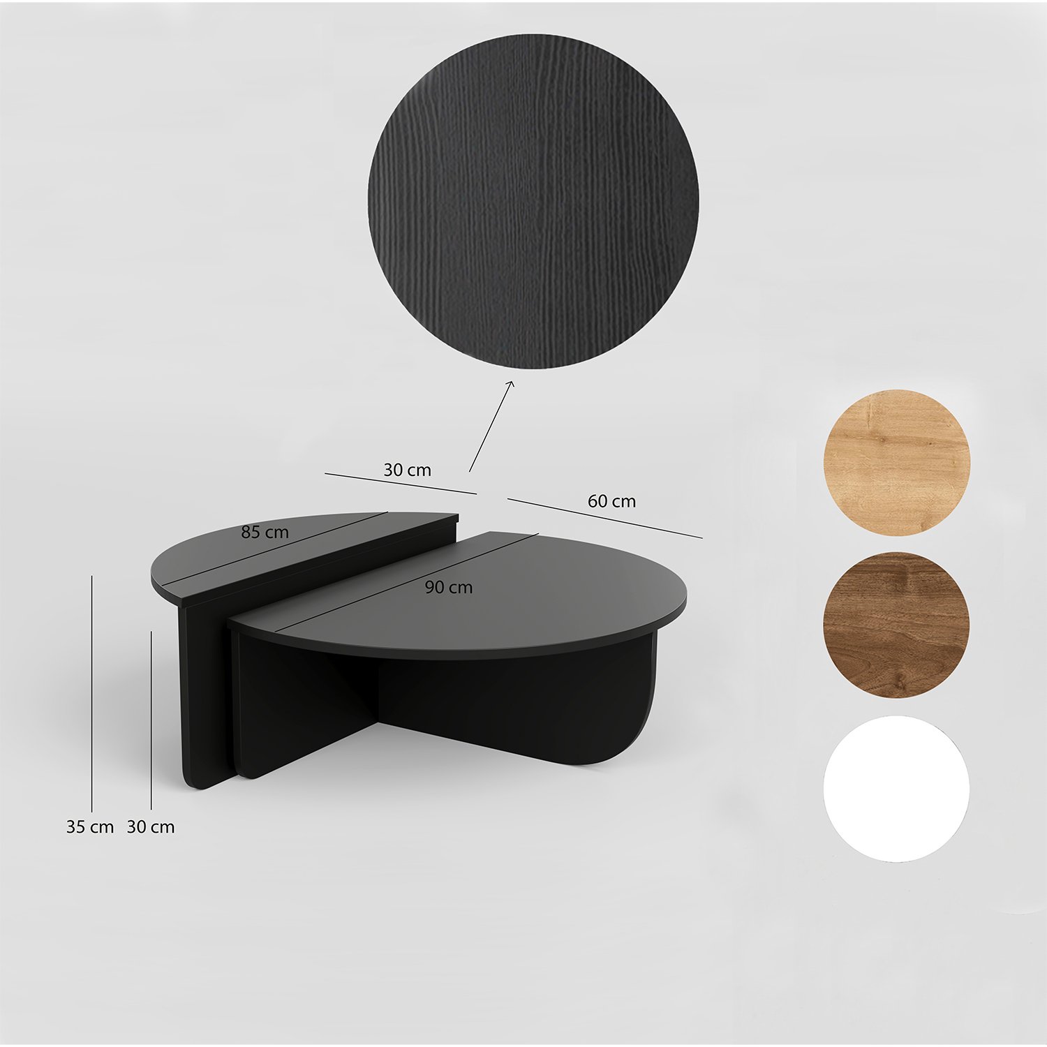 Podium Coffee Table Black