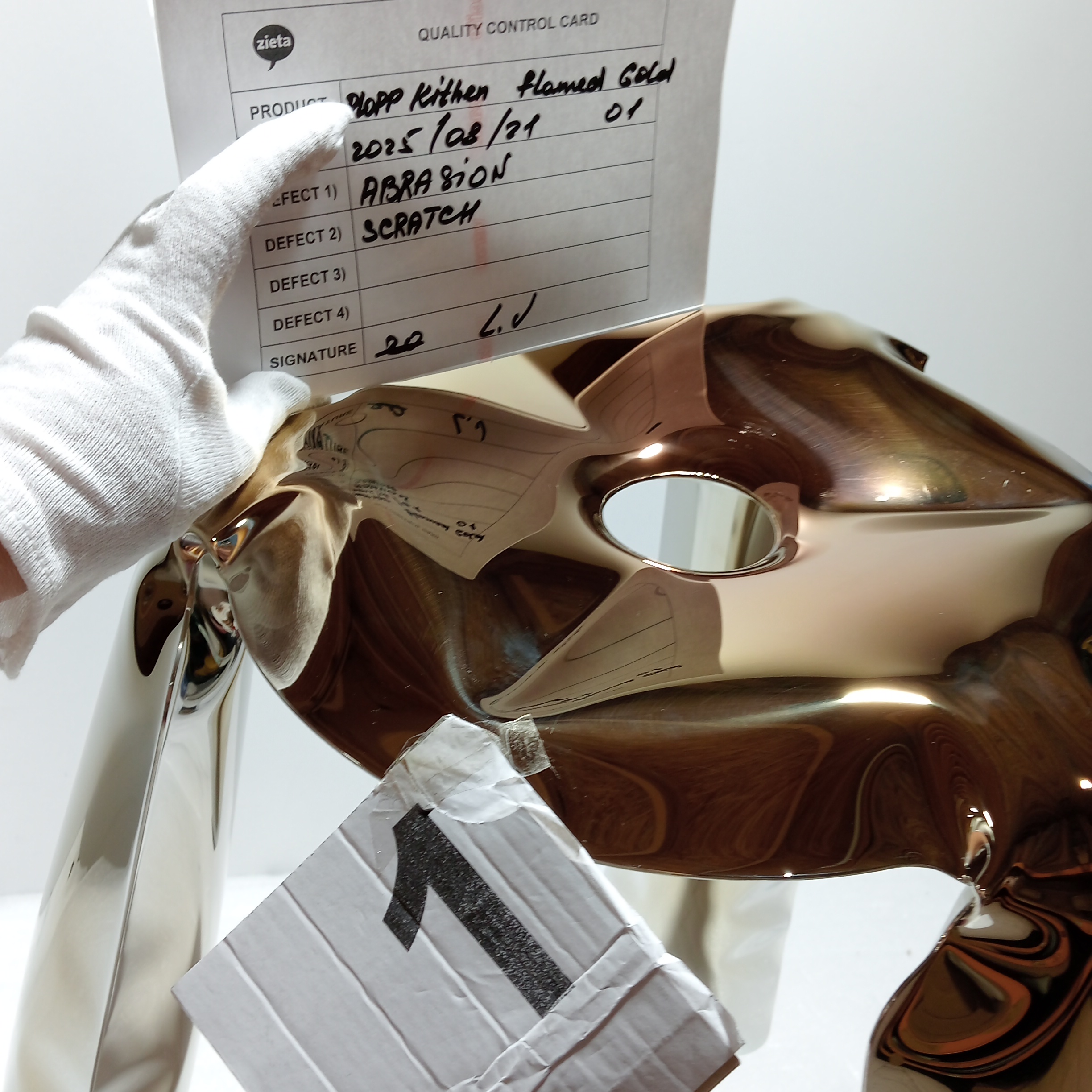 Plopp Sgabello da cucina Acciaio inossidabile Inox Oro Heat