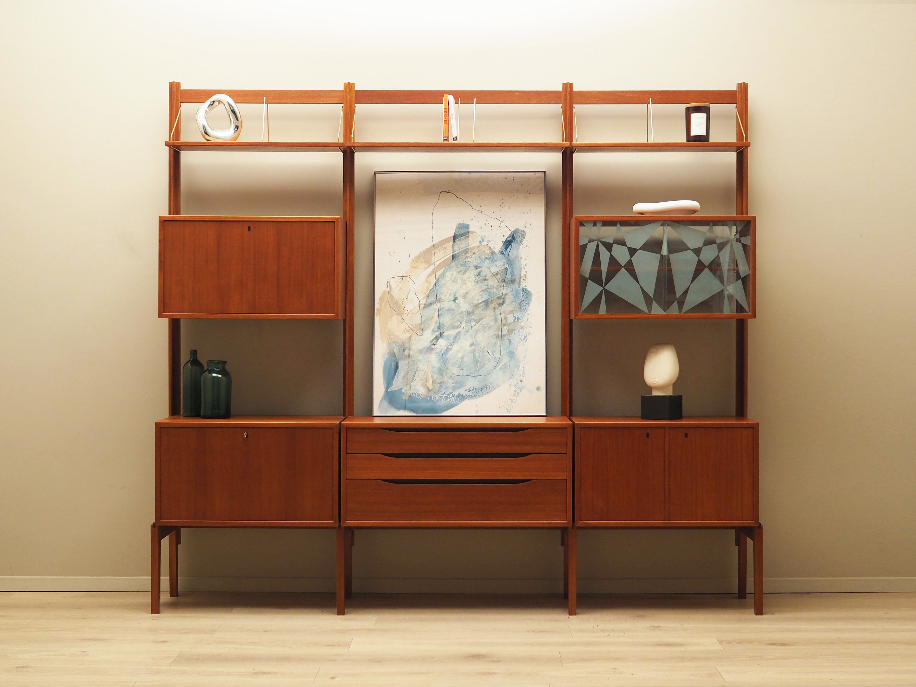 Regalsystem Teakholz 1960er Jahre