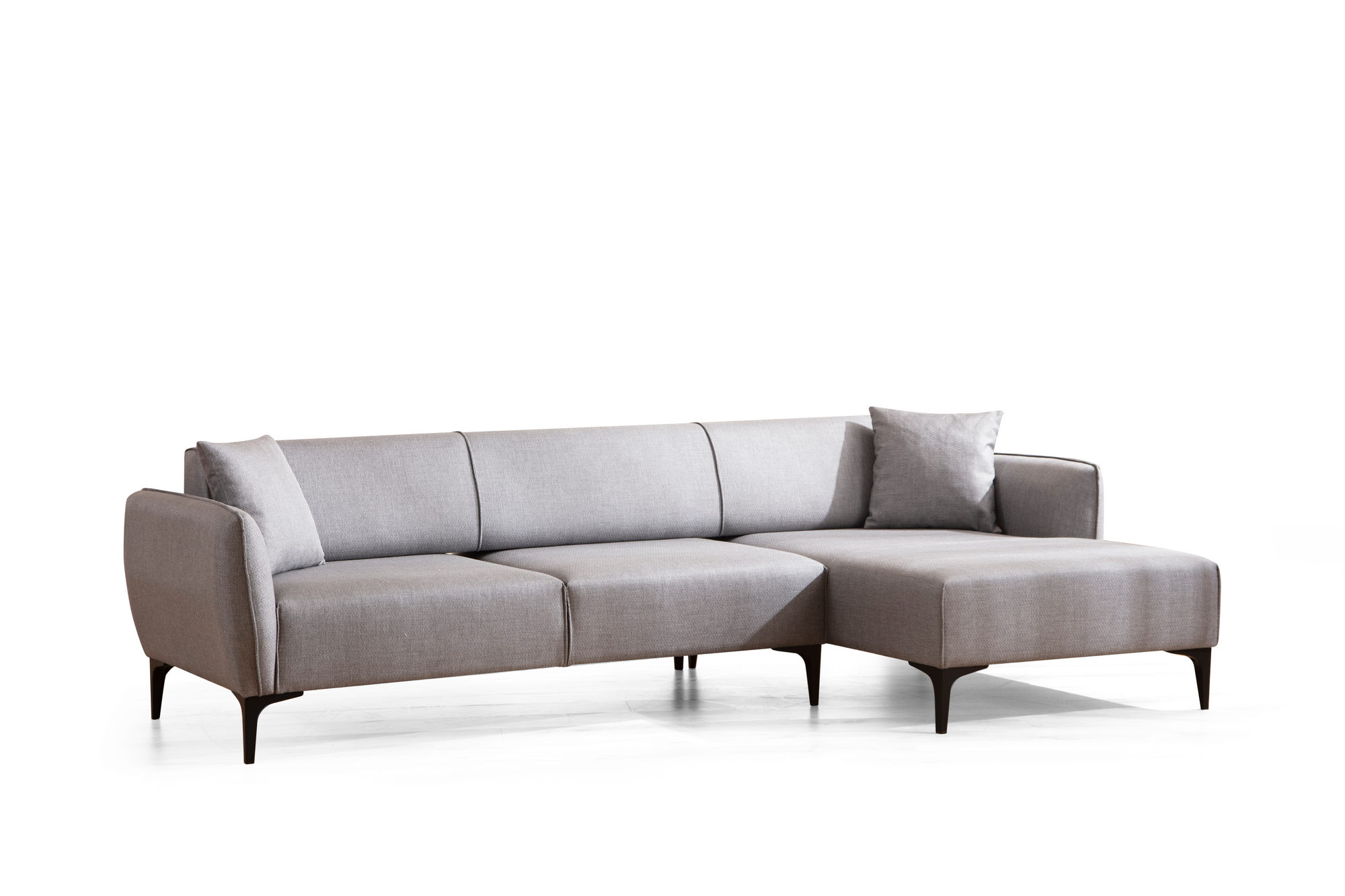 Belissimo Ecksofa Rechts Grau