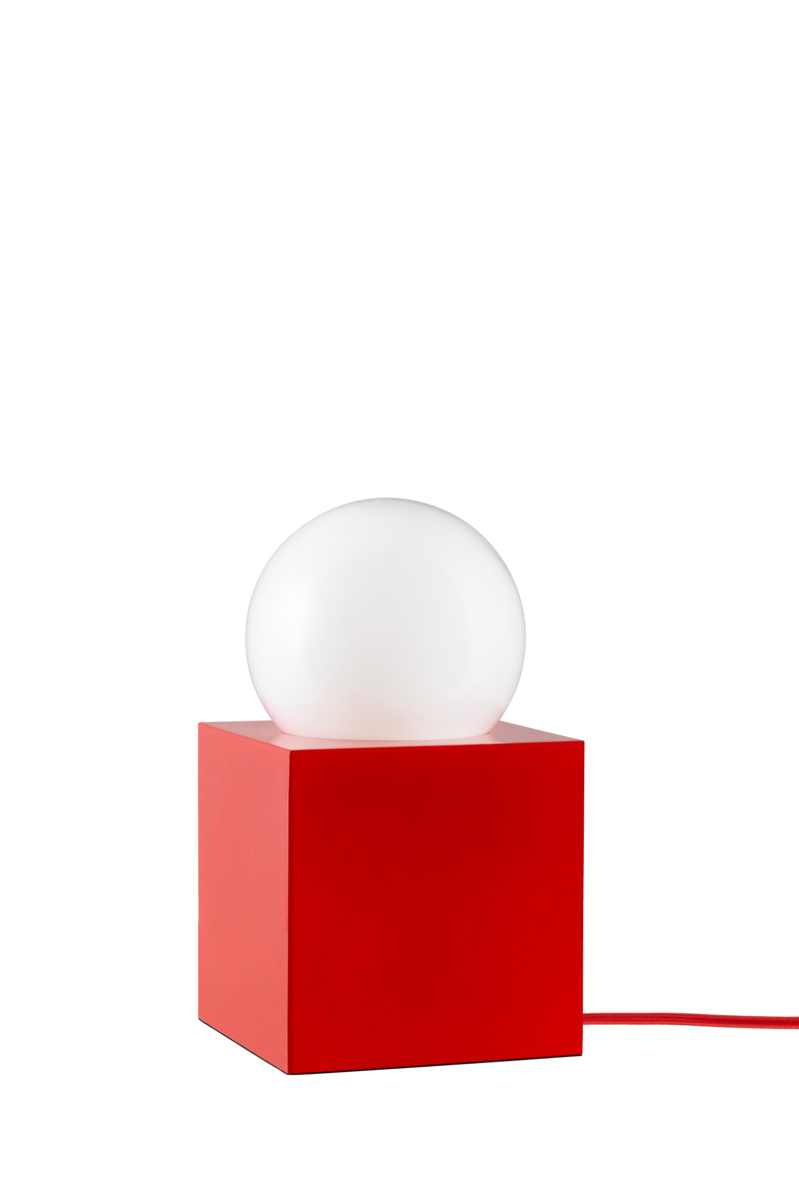 Bob 14 Tischleuchte Rot mit USB-C Ladestation