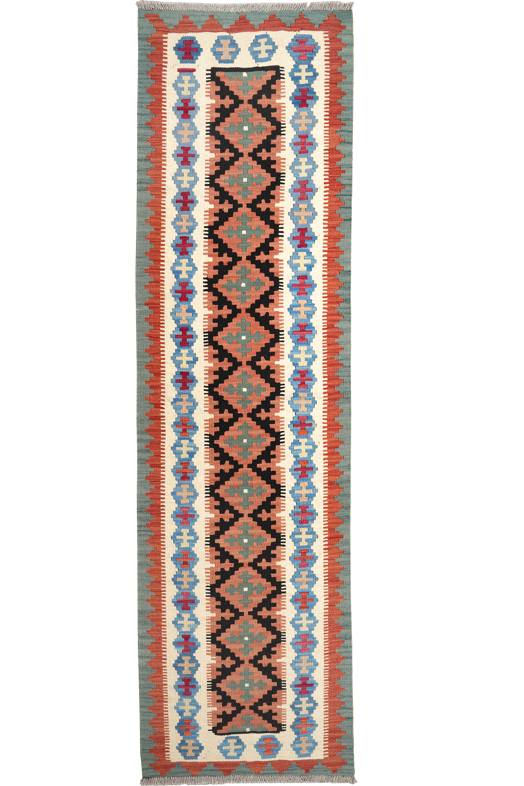 Kelim Gashgai Rug Wool Multicolored