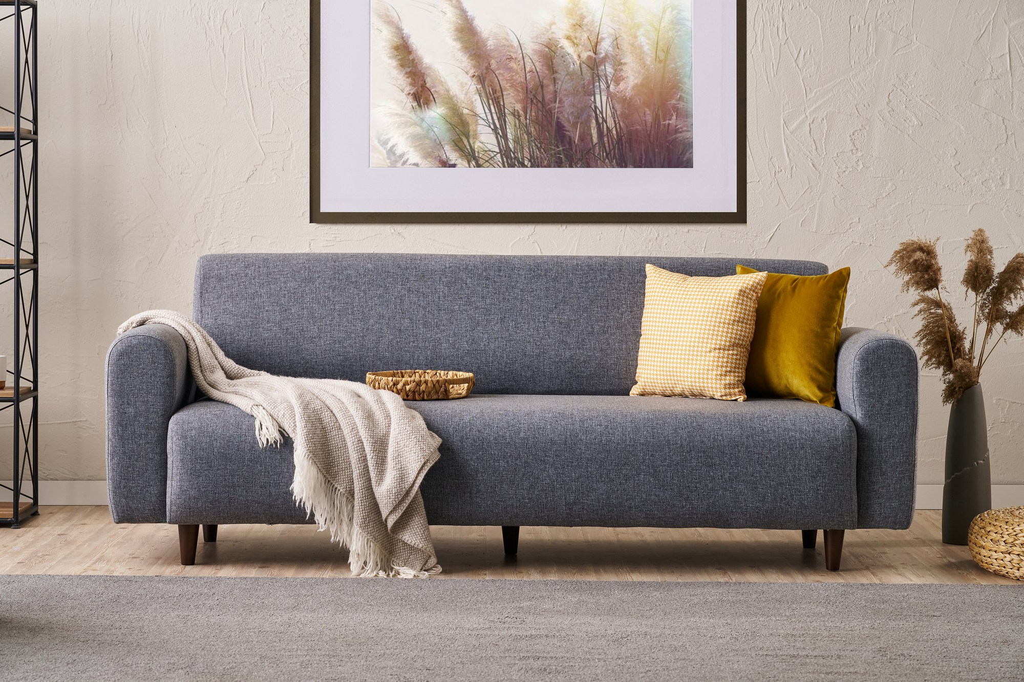 Noya Sofa 3-Sitzer Grau