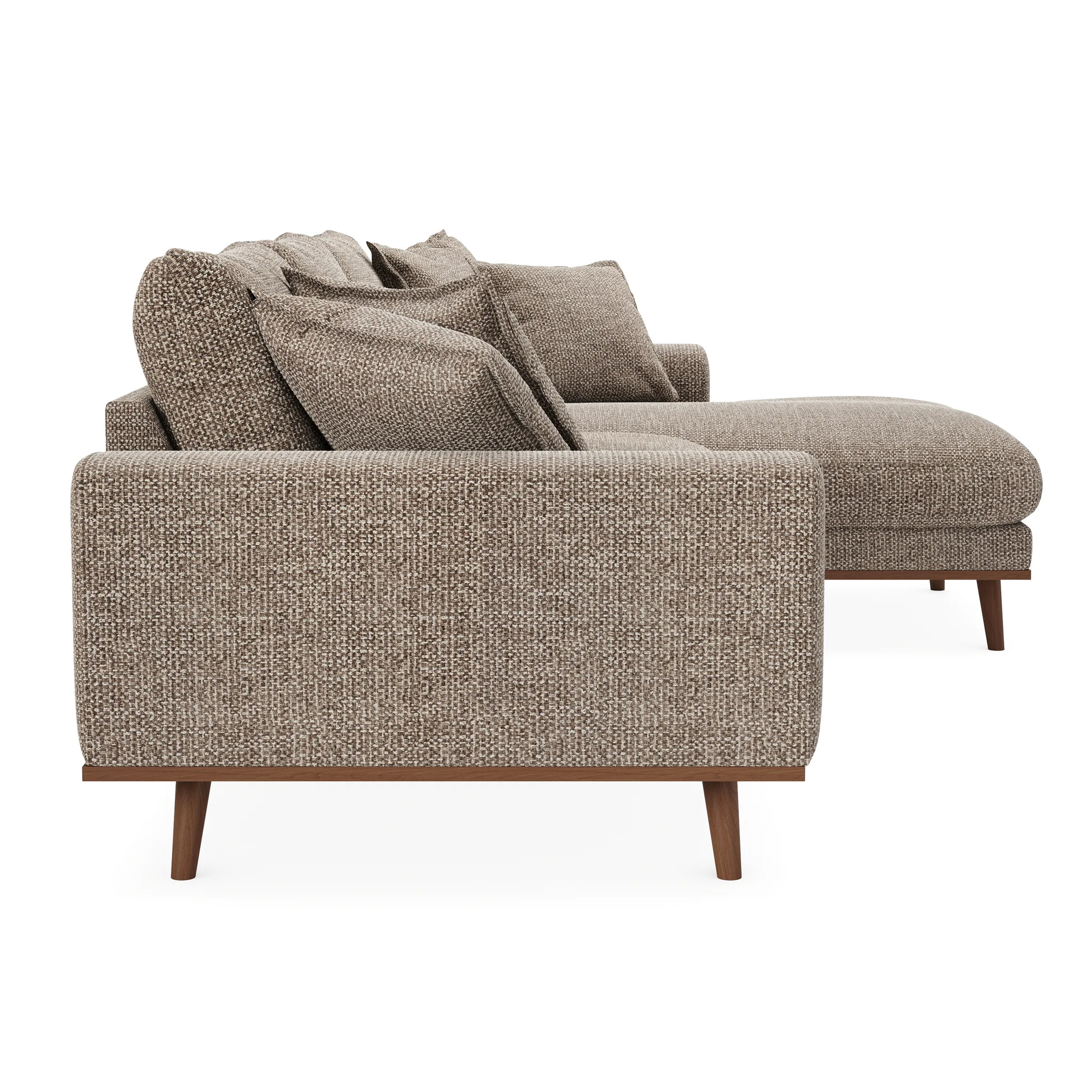 Ecksofa Harper 3-Sitzer Rechts Hellbraun