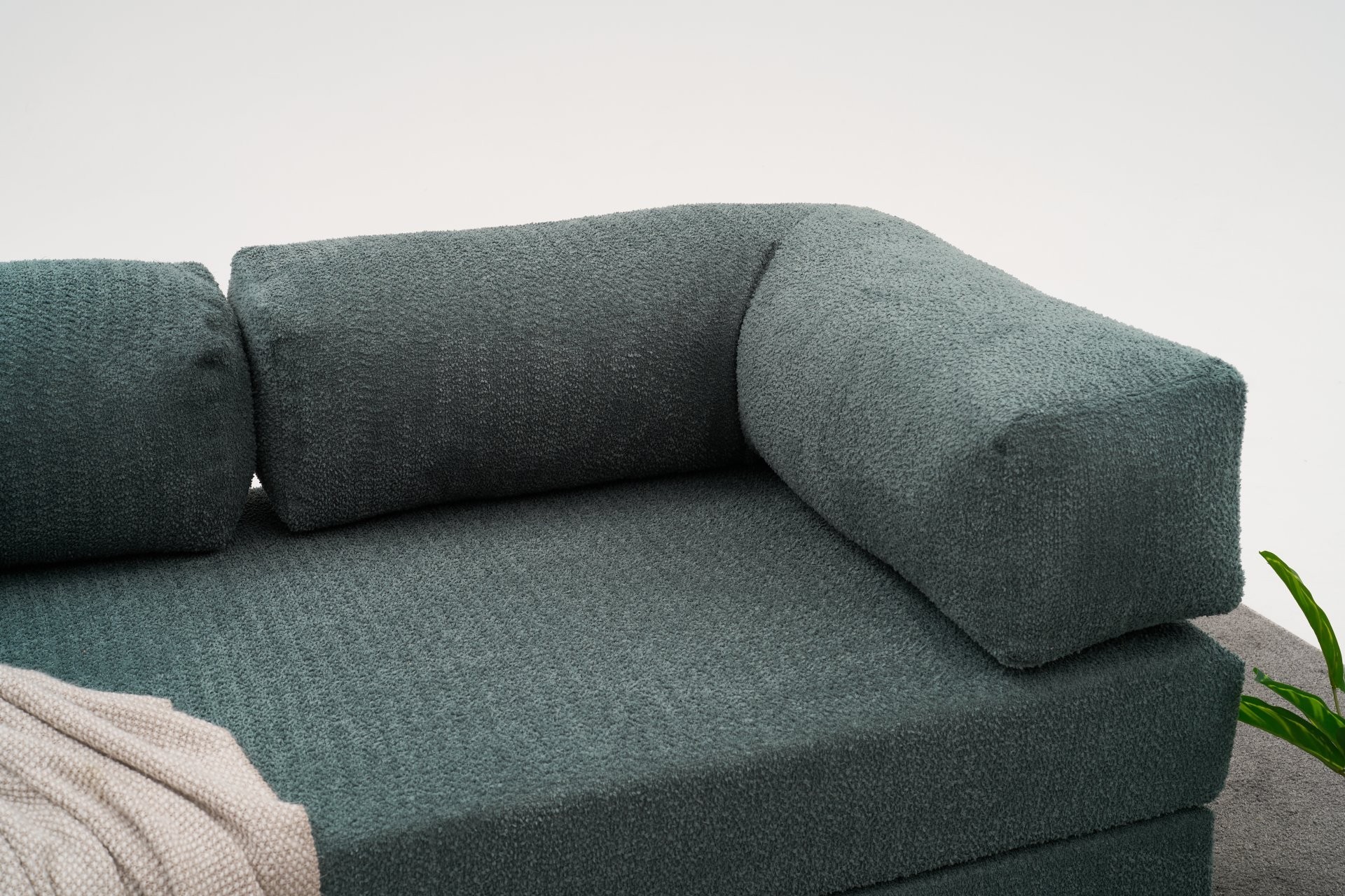 Comfort Schlafsofa 2-Sitzer Petrol