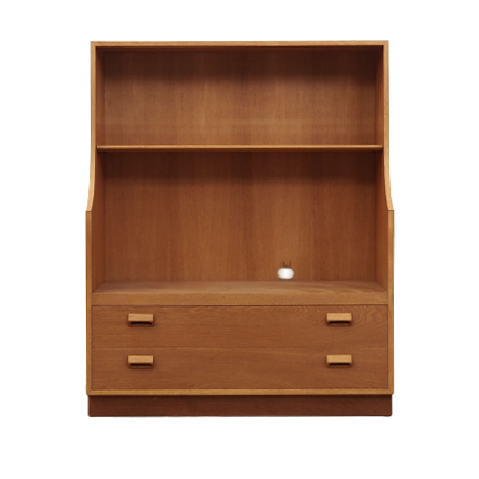 Libreria vintage legno marrone anni '70