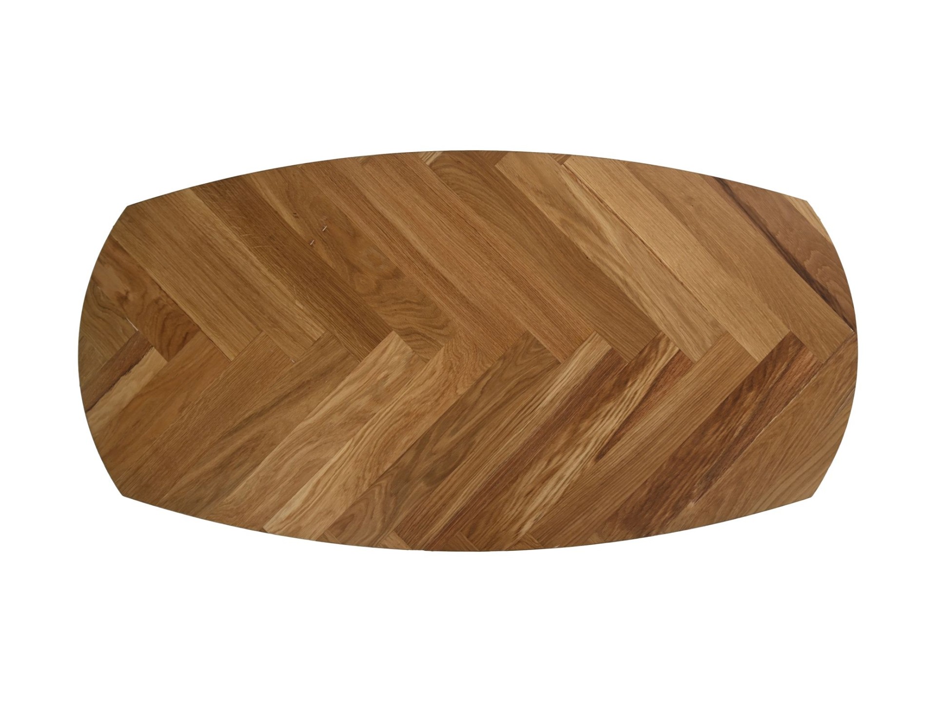 Fishbone Couchtisch Eiche Metall
