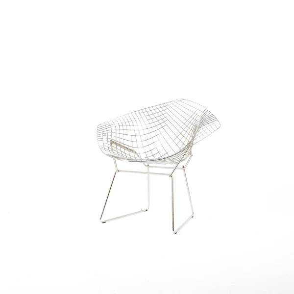 Bertoia Diamond Chair Stahl Silber