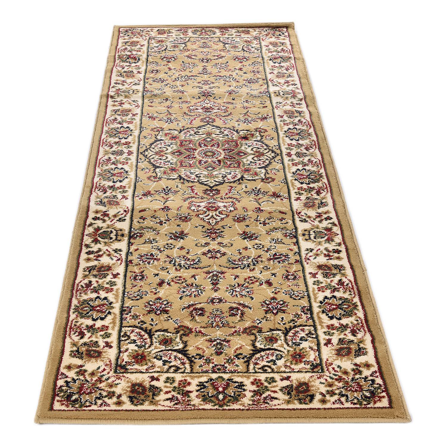 Hamadan Runner Polypropylene Beige