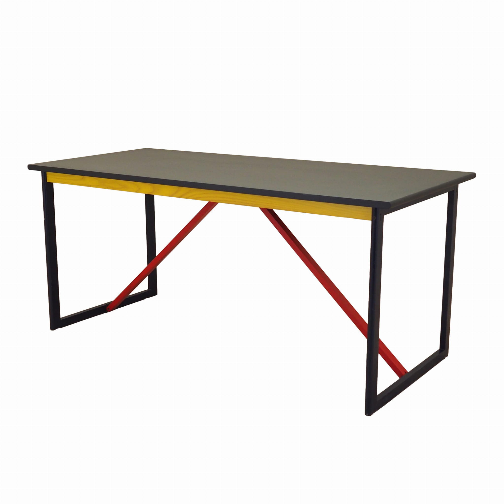 Desk Acacia wood 1980s