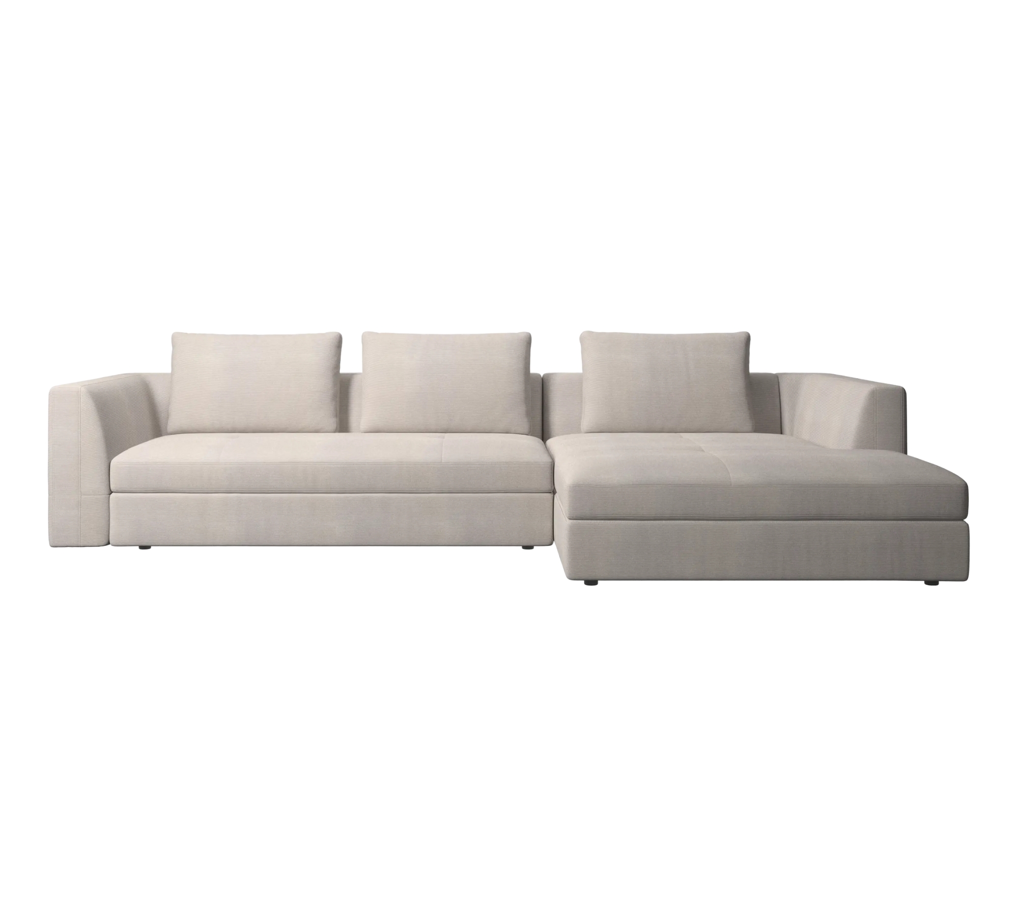 Bergamo Sofa Chaise Lounge Right Beige