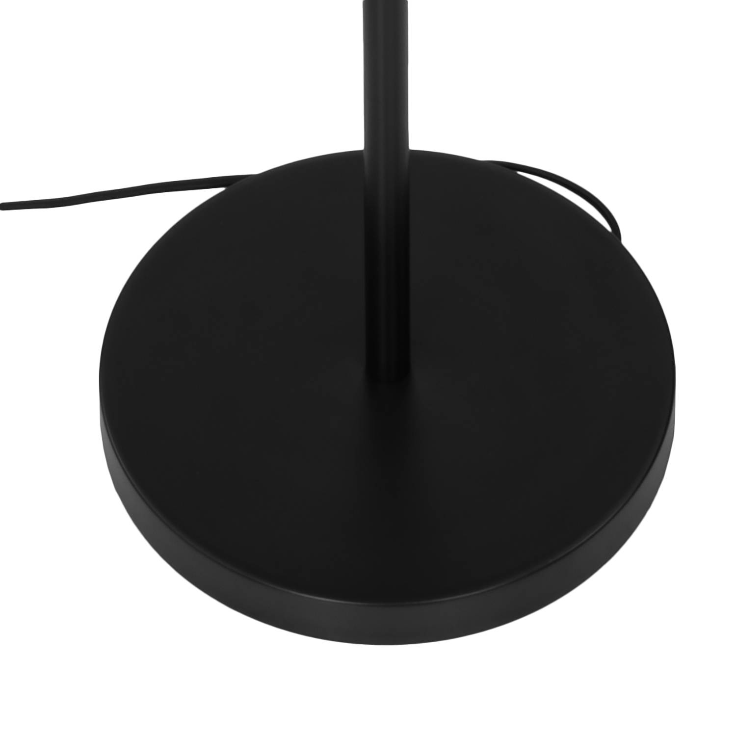 KJUL Stehleuchte Metall Opalglas Schwarz