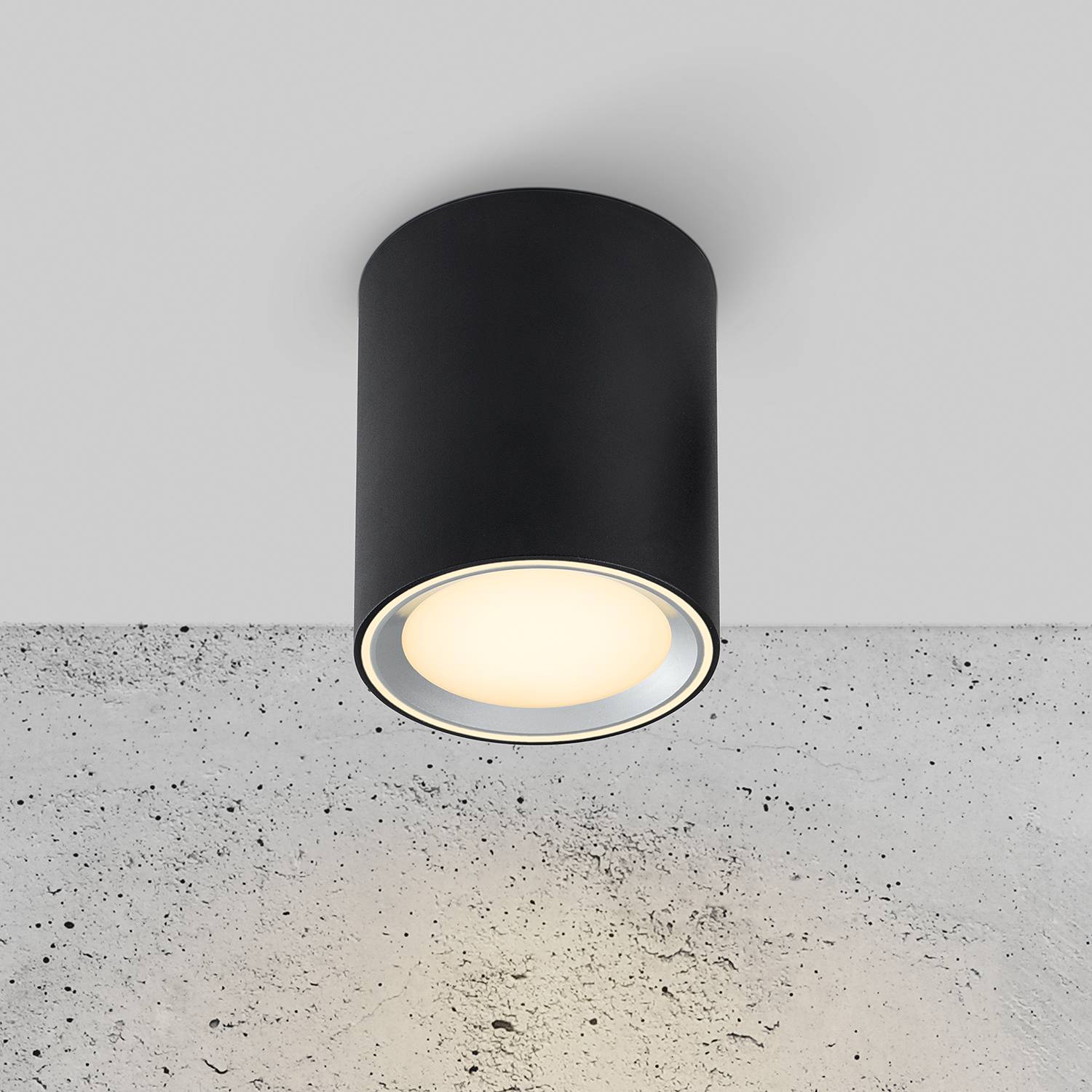 1-Flammig LED-Deckenleuchte Fallon II Stahl