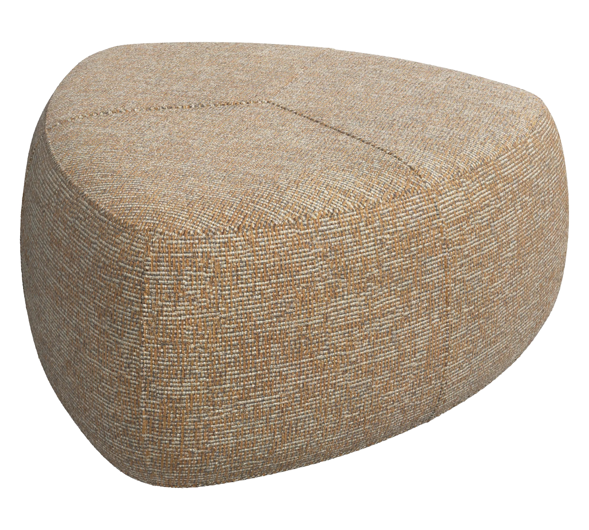Bermuda Hocker Groß Wellington-Stoff Steinfarben