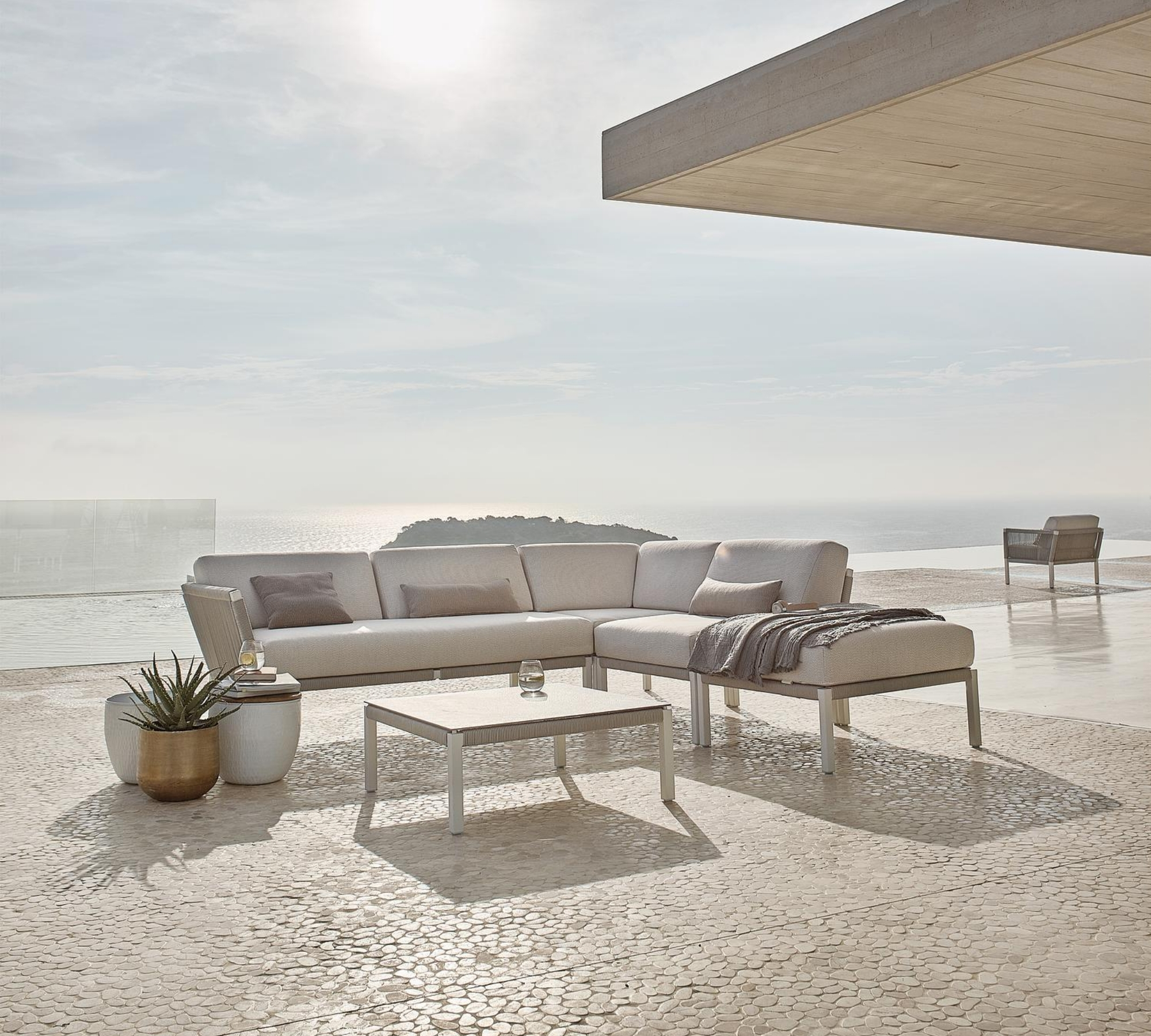 Club Garten Lounge-Set Medium Grau