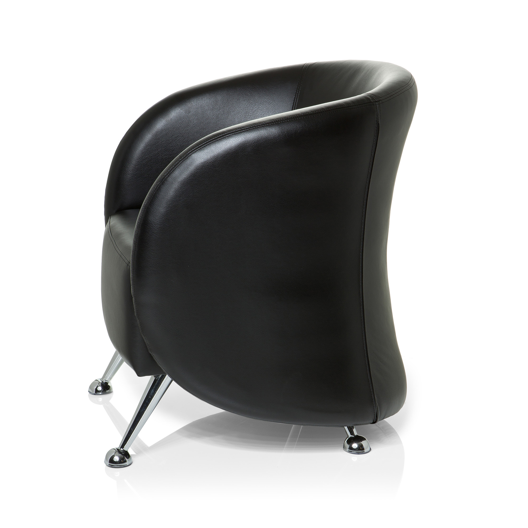 ST. LUCIA Office Chair Faux Leather Black