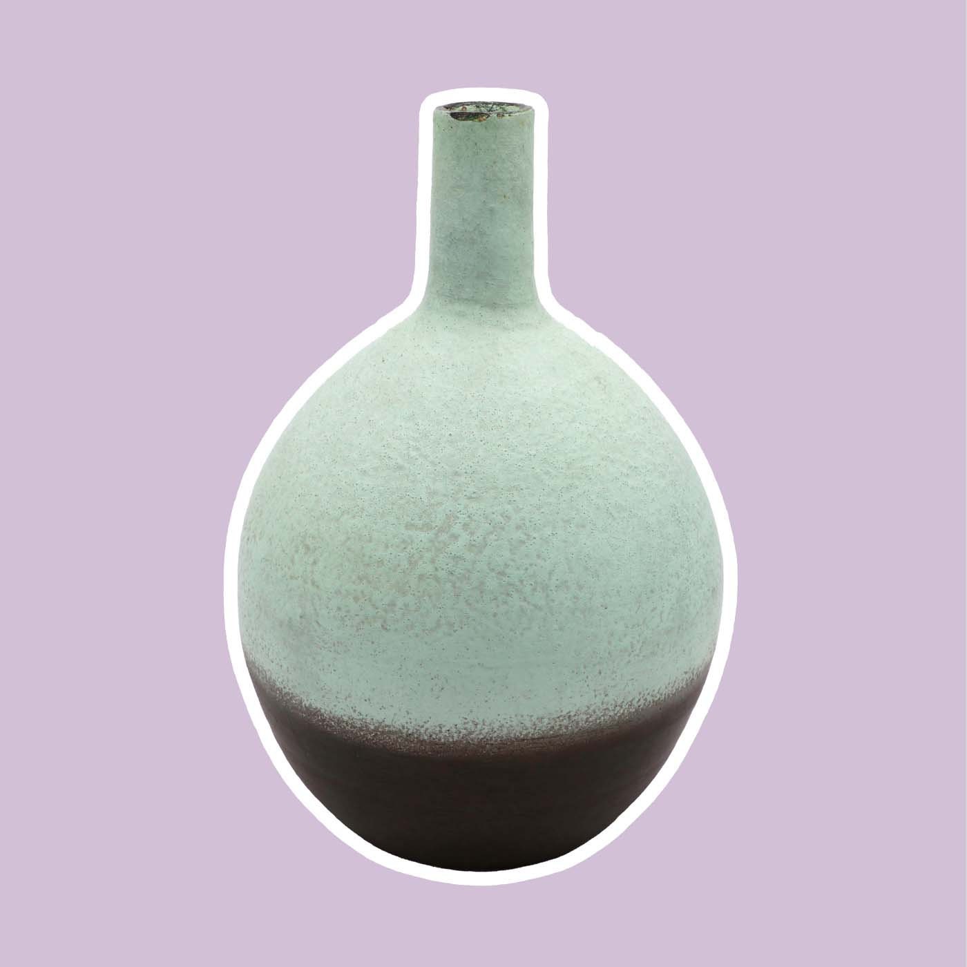 Vintage Lava Vase Keramik 1960er Jahre