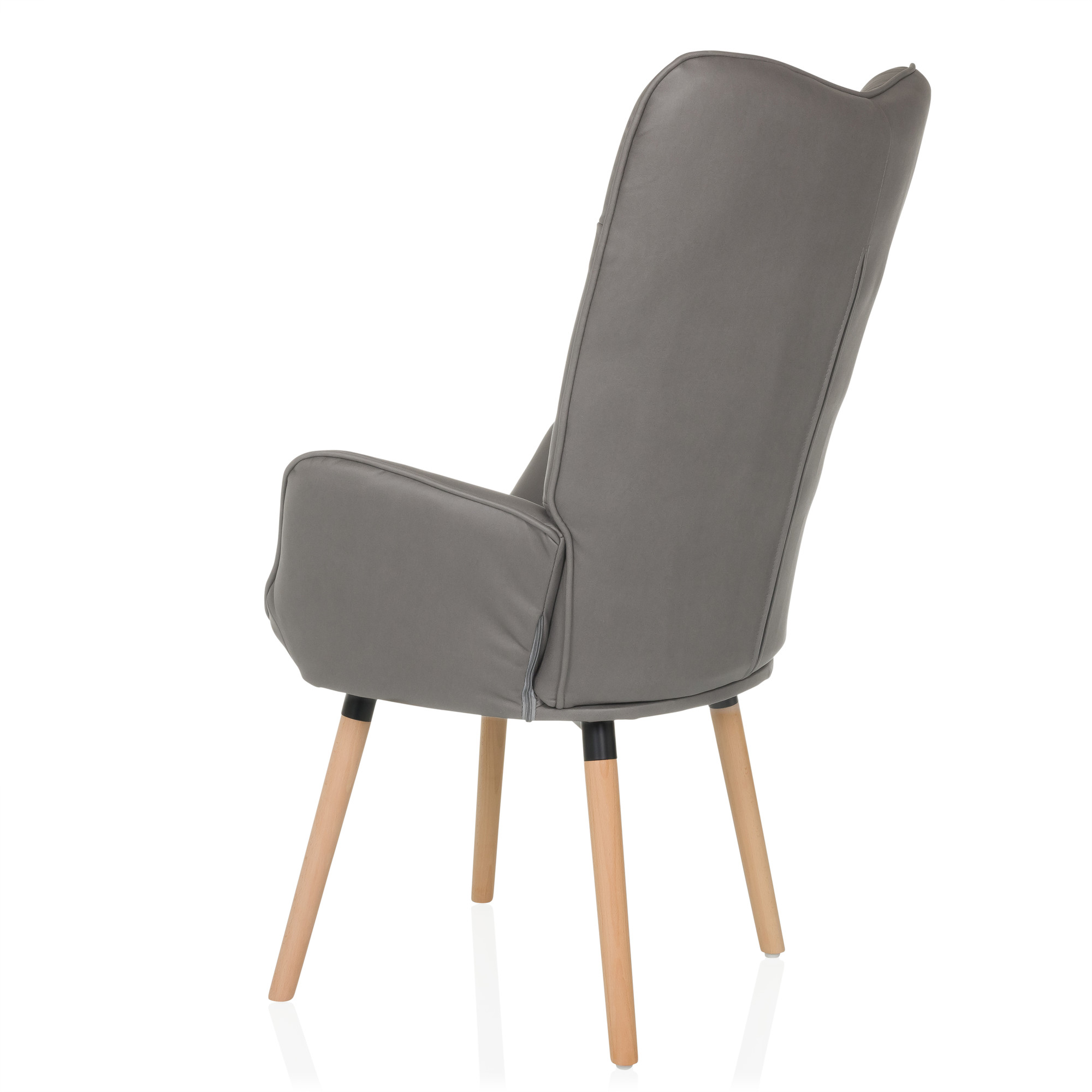 Havenio I Armchair Fabric Velvet Grey