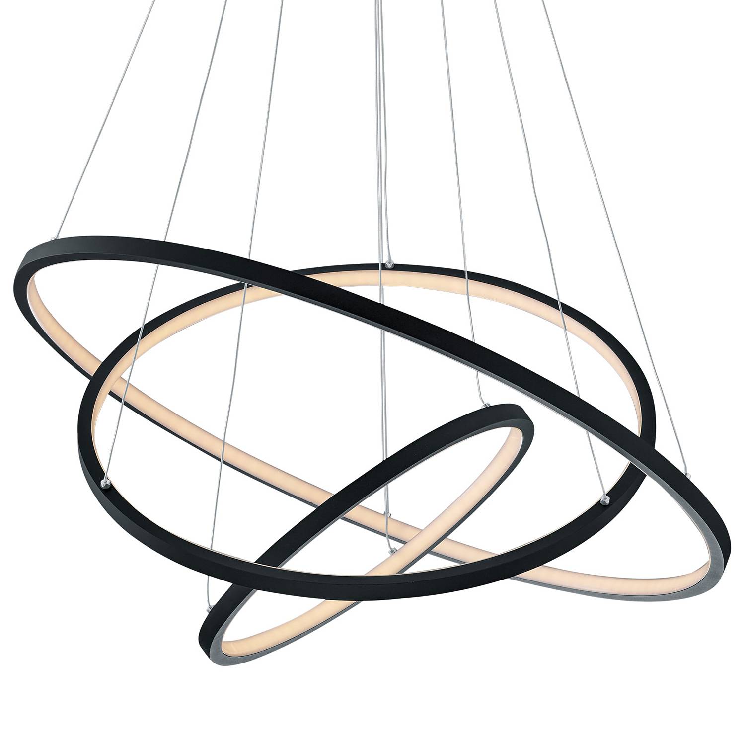 3-Flammig LED-Pendelleuchte Aaron II Aluminium